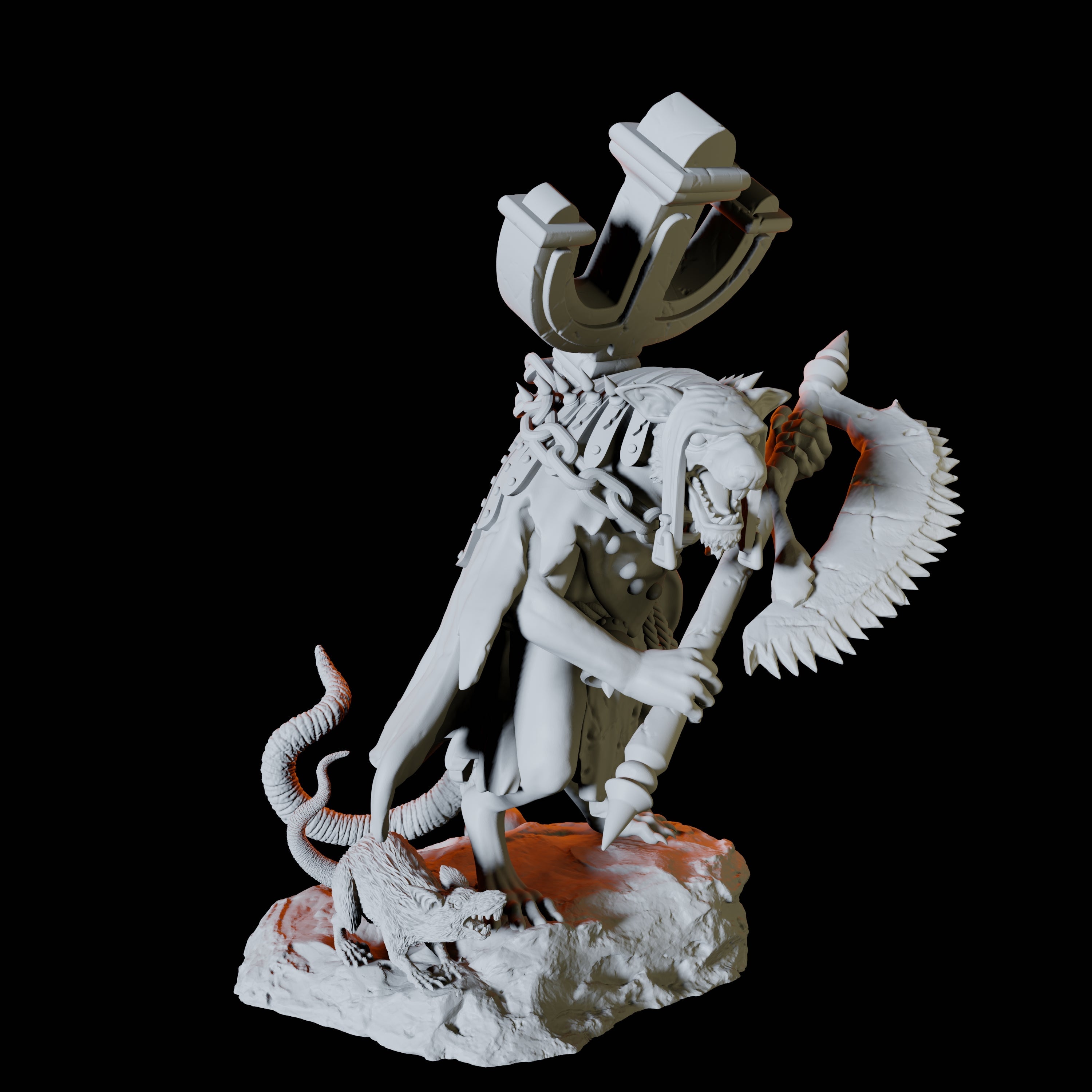 Crusader Ratfolk A Miniature for Dungeons and Dragons, Pathfinder or other TTRPGs