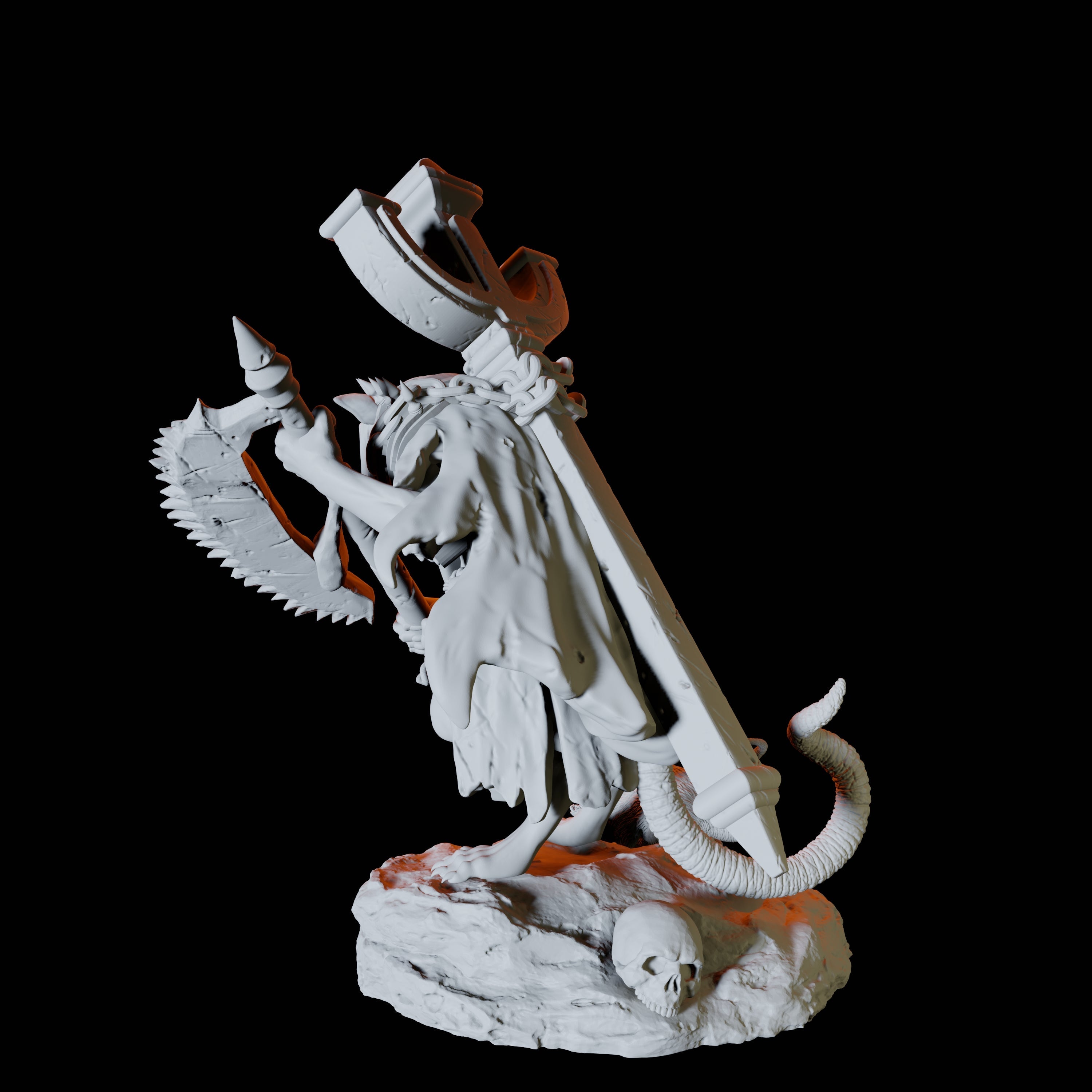 Crusader Ratfolk A Miniature for Dungeons and Dragons, Pathfinder or other TTRPGs