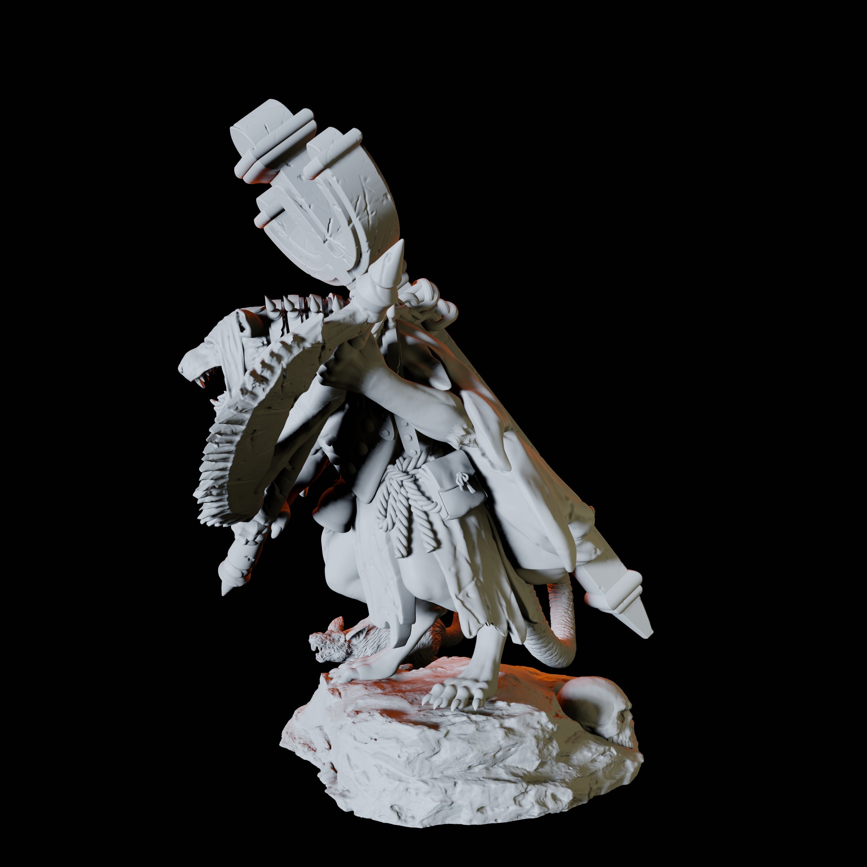 Crusader Ratfolk A Miniature for Dungeons and Dragons, Pathfinder or other TTRPGs