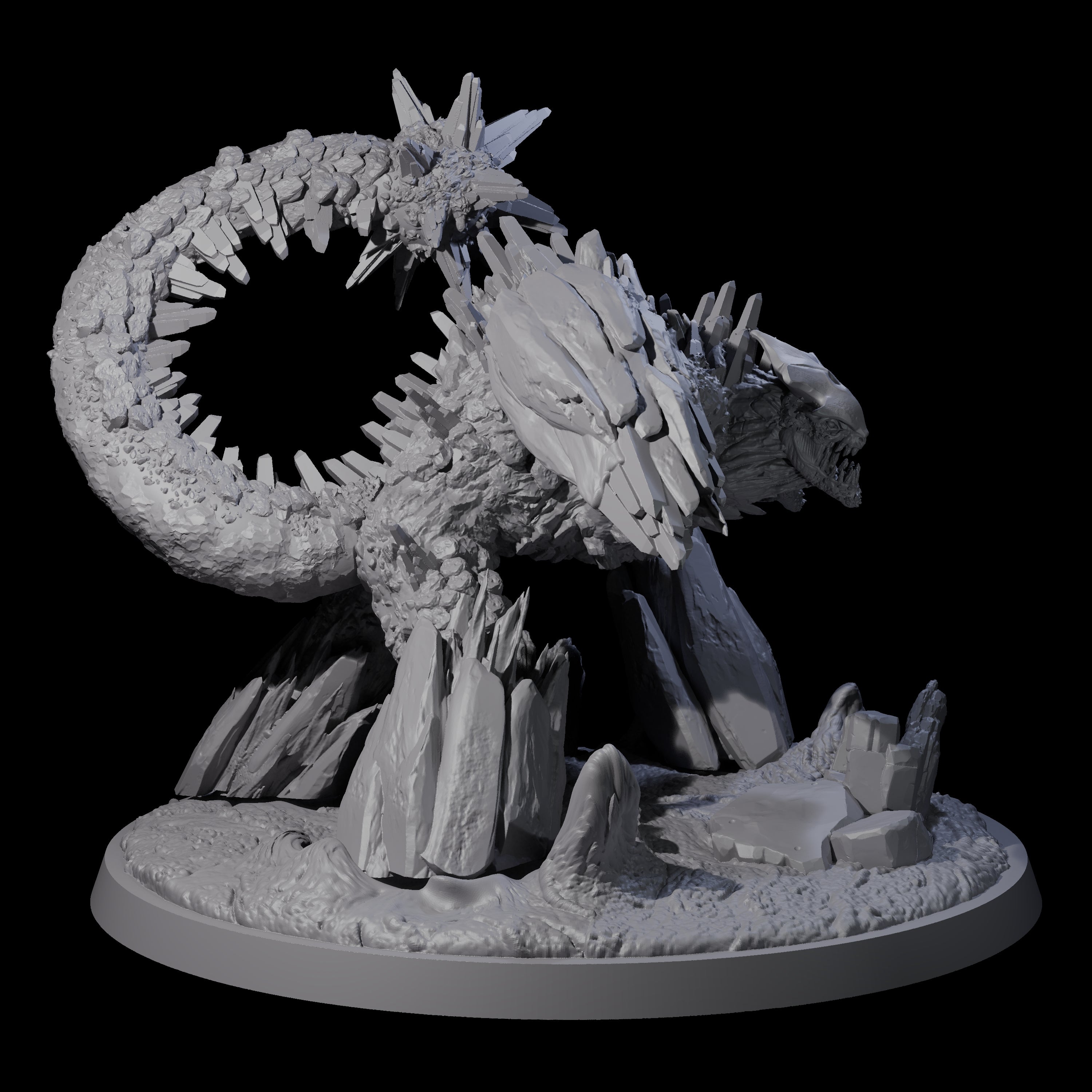 Crusing Earth Elemental Scorpion Miniature for Dungeons and Dragons, Pathfinder or other TTRPGs