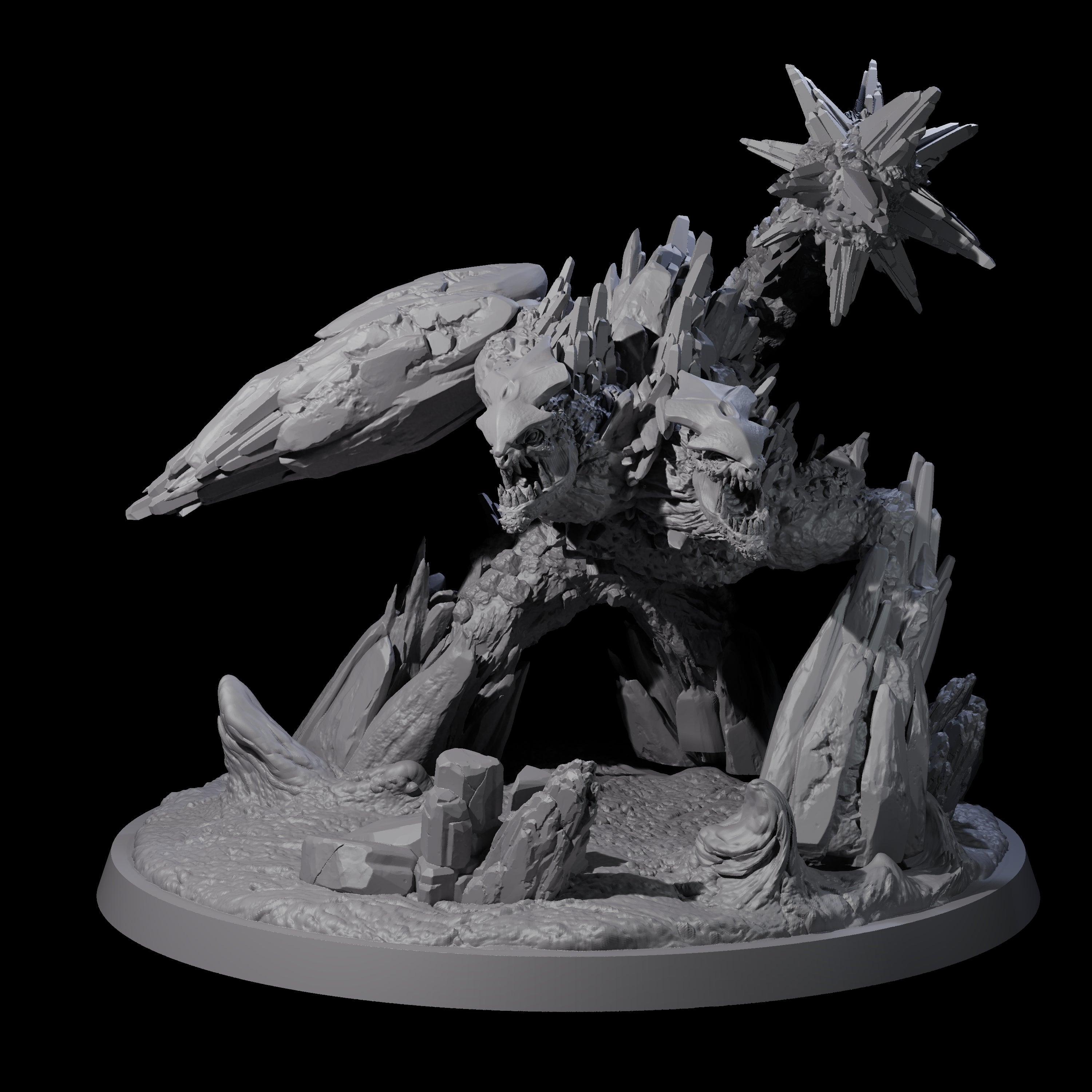 Crusing Earth Elemental Scorpion Miniature for Dungeons and Dragons, Pathfinder or other TTRPGs