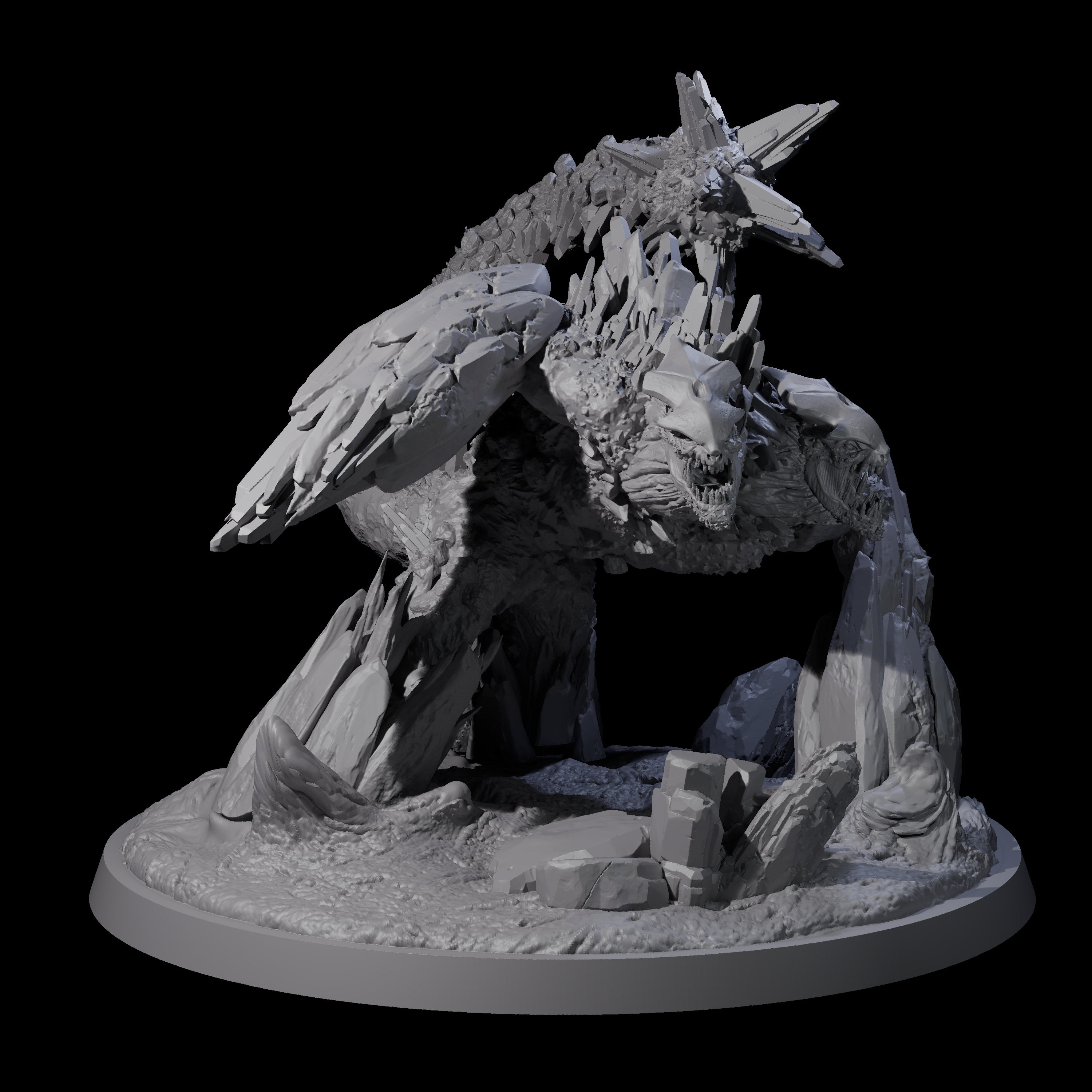 Crusing Earth Elemental Scorpion Miniature for Dungeons and Dragons, Pathfinder or other TTRPGs