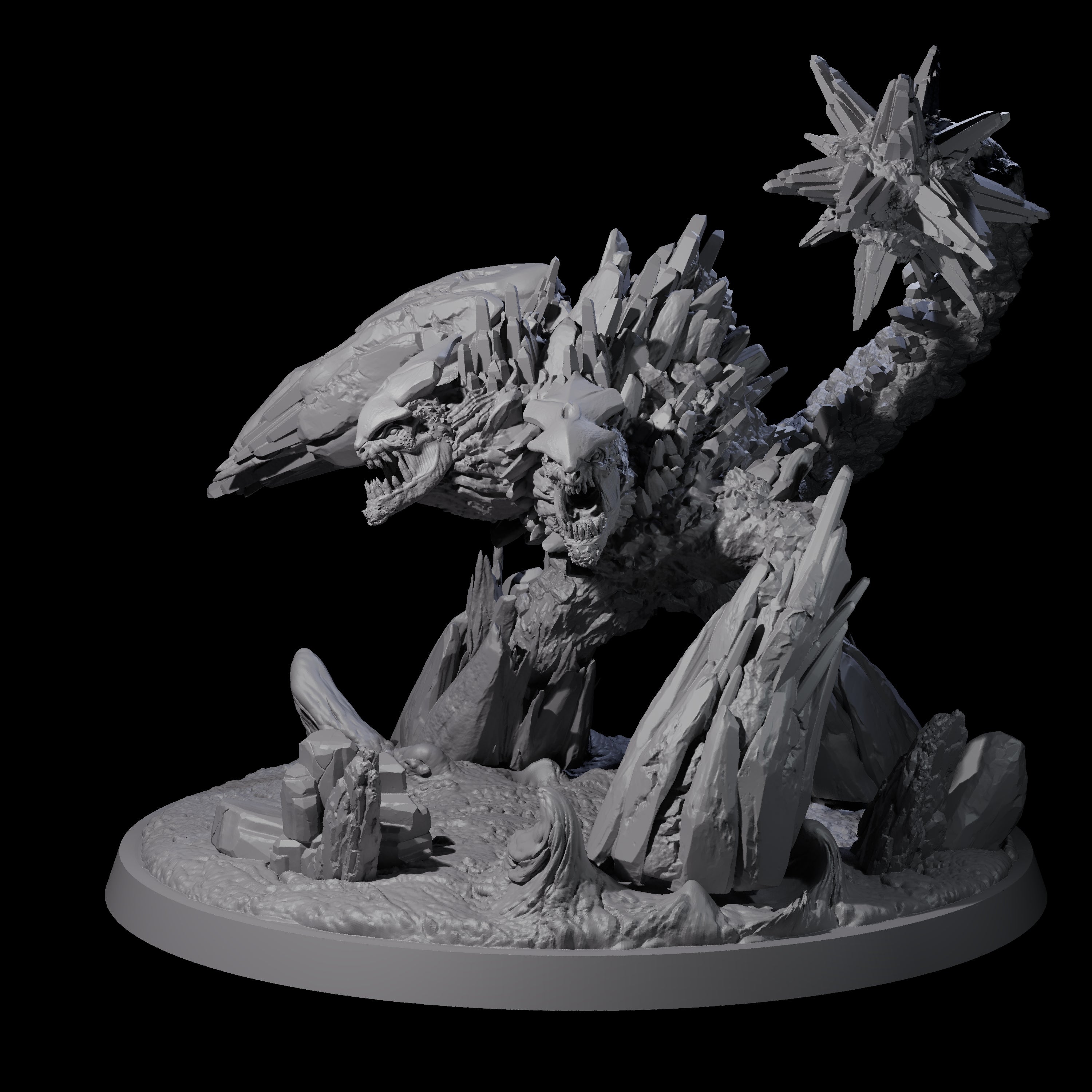 Crusing Earth Elemental Scorpion Miniature for Dungeons and Dragons, Pathfinder or other TTRPGs