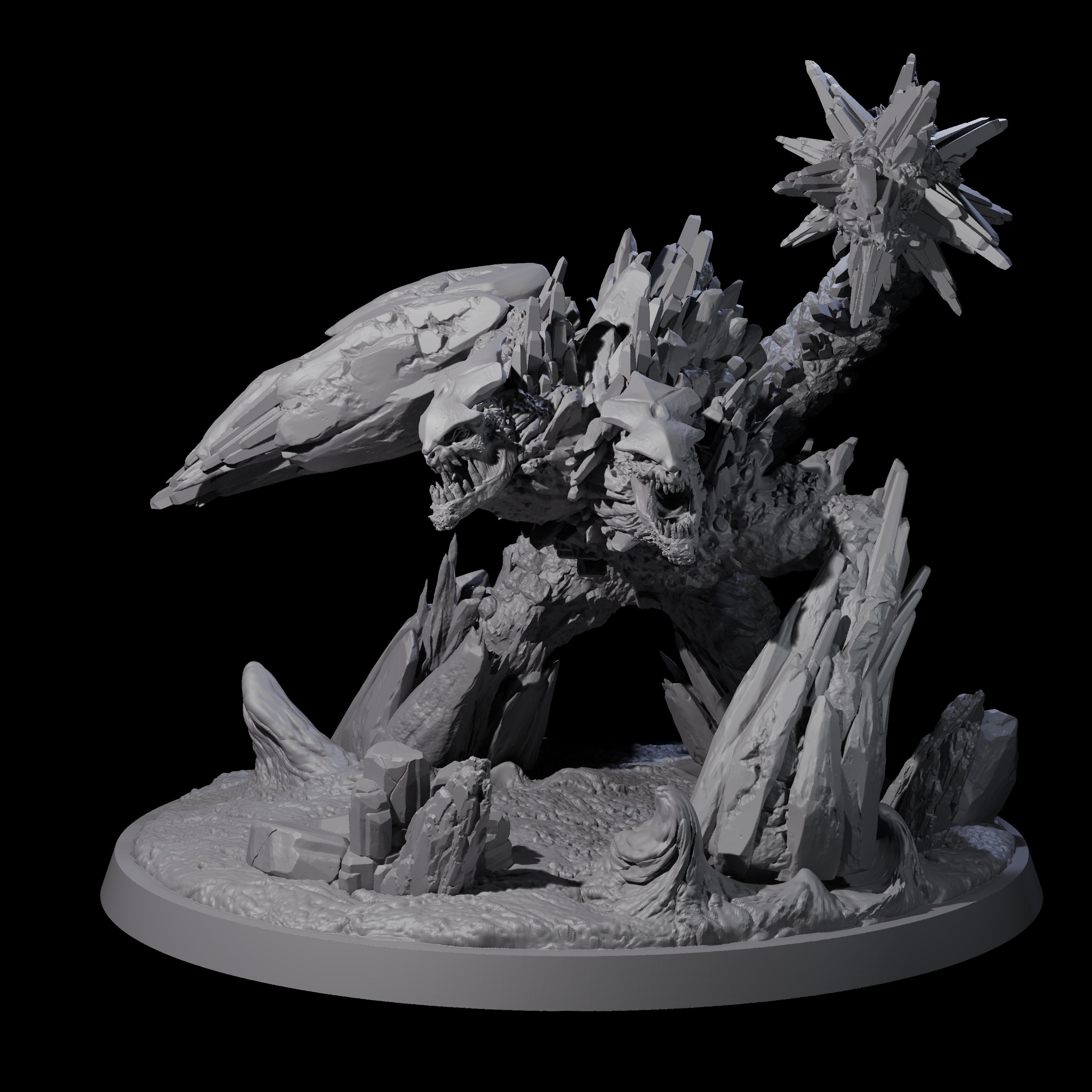 Crusing Earth Elemental Scorpion Miniature for Dungeons and Dragons, Pathfinder or other TTRPGs