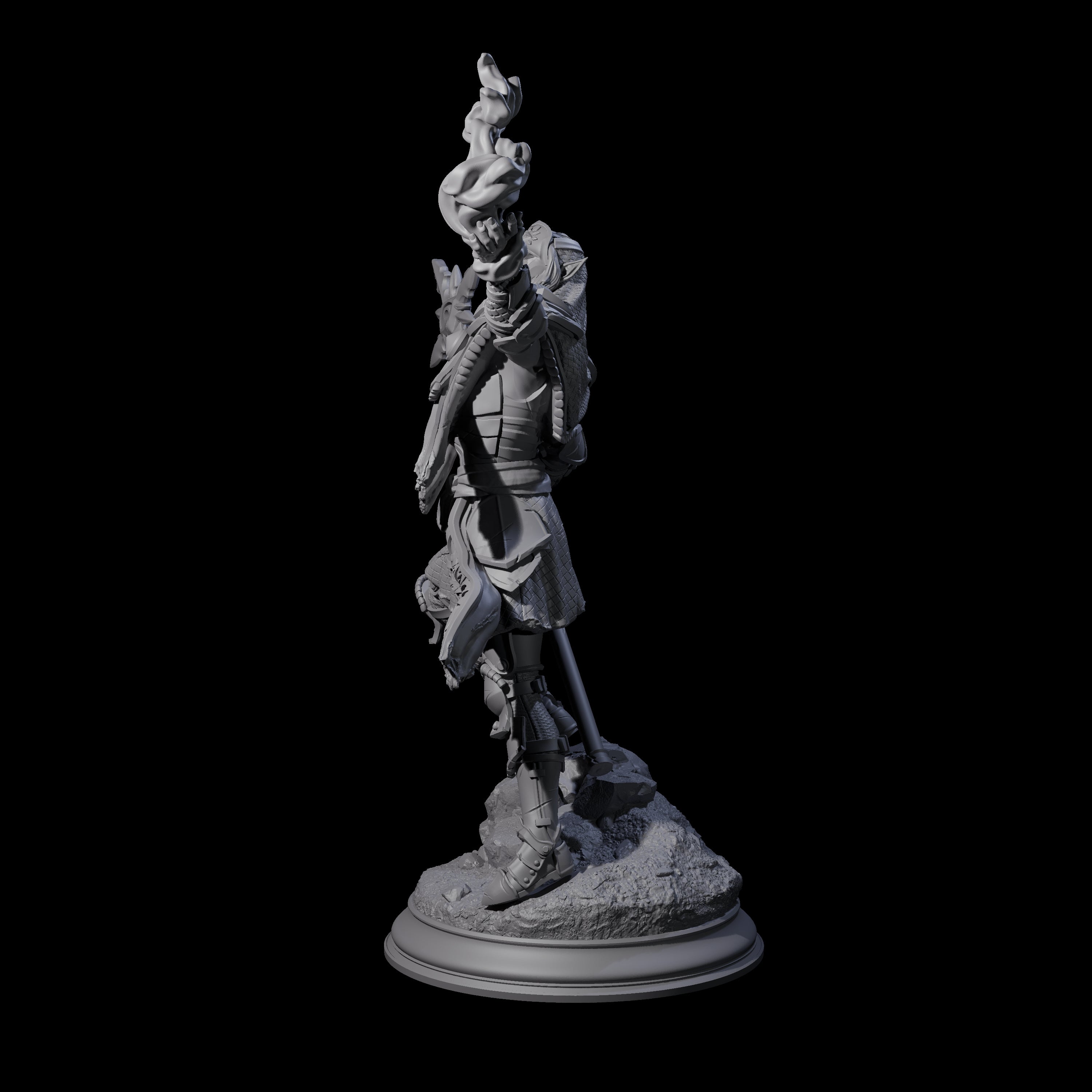 Cult Leader Elf Battlemage Miniature for Dungeons and Dragons, Pathfinder or other TTRPGs