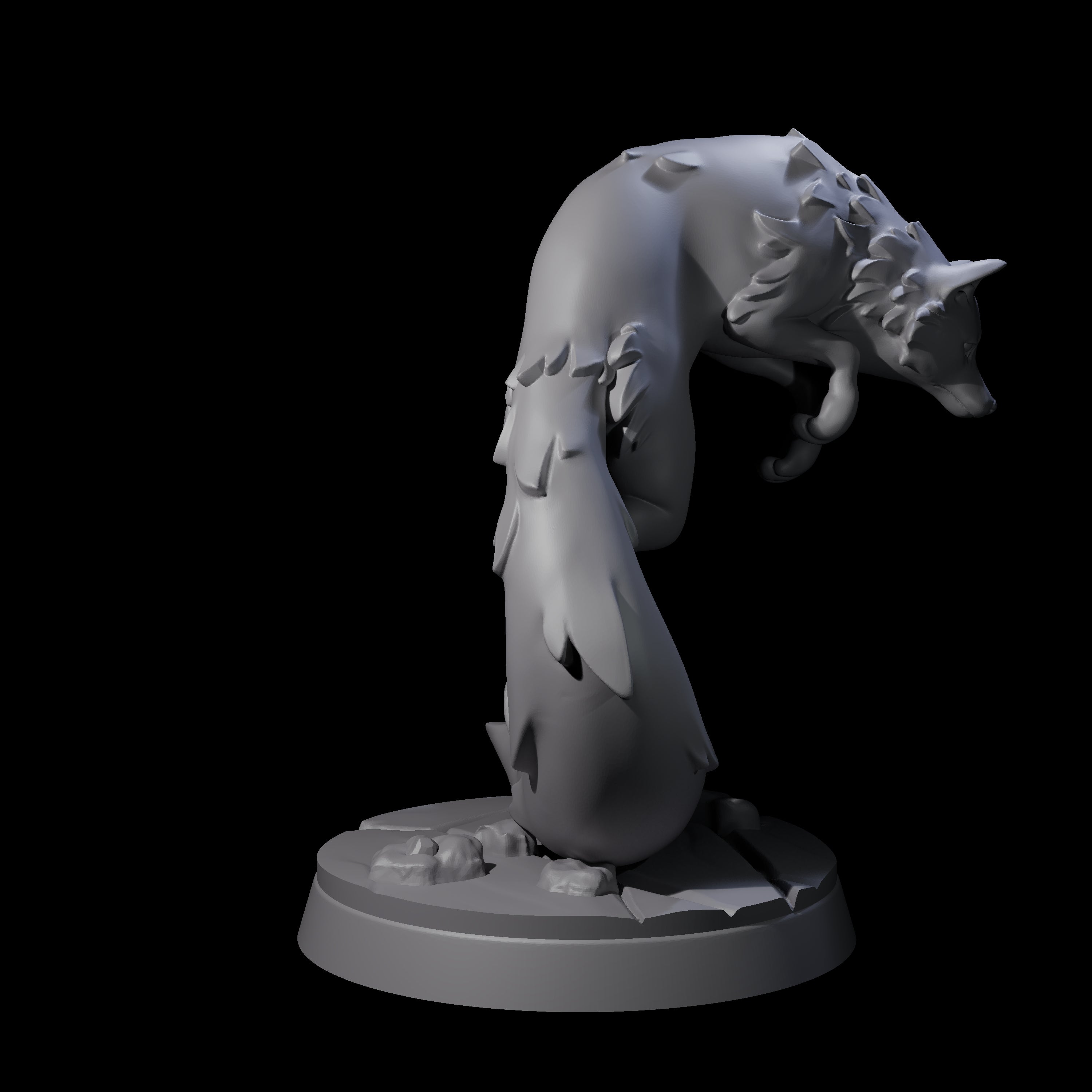 Cunning Arctic Fox Companion A Miniature for Dungeons and Dragons, Pathfinder or other TTRPGs