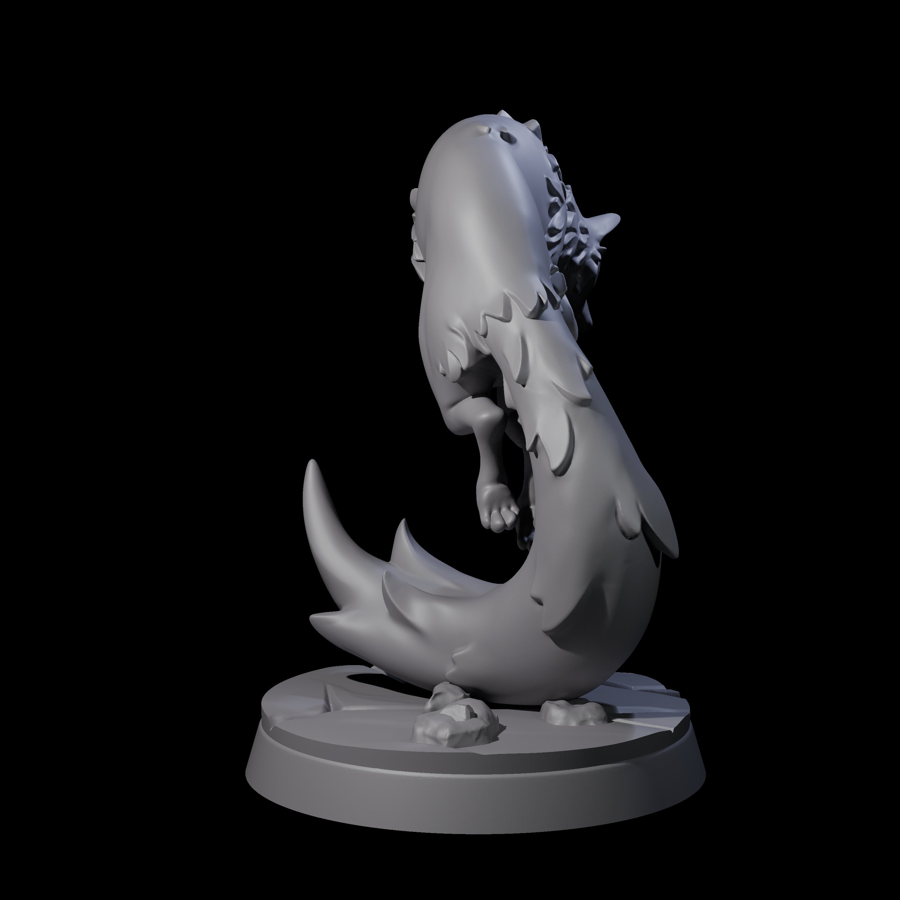 Cunning Arctic Fox Companion A Miniature for Dungeons and Dragons, Pathfinder or other TTRPGs