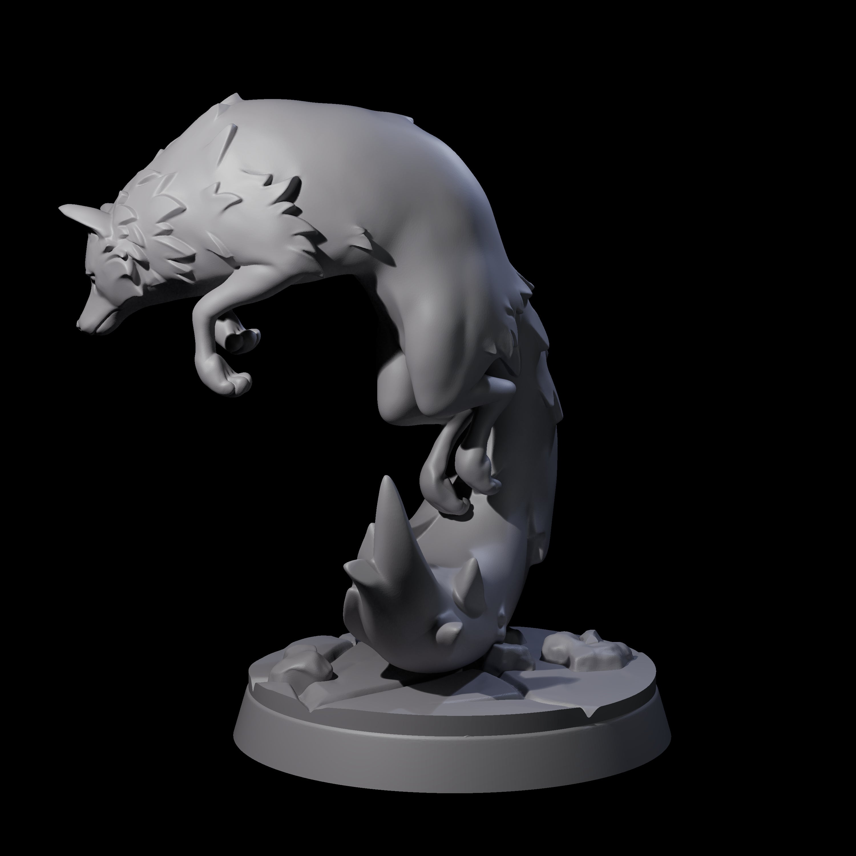 Cunning Arctic Fox Companion A Miniature for Dungeons and Dragons, Pathfinder or other TTRPGs