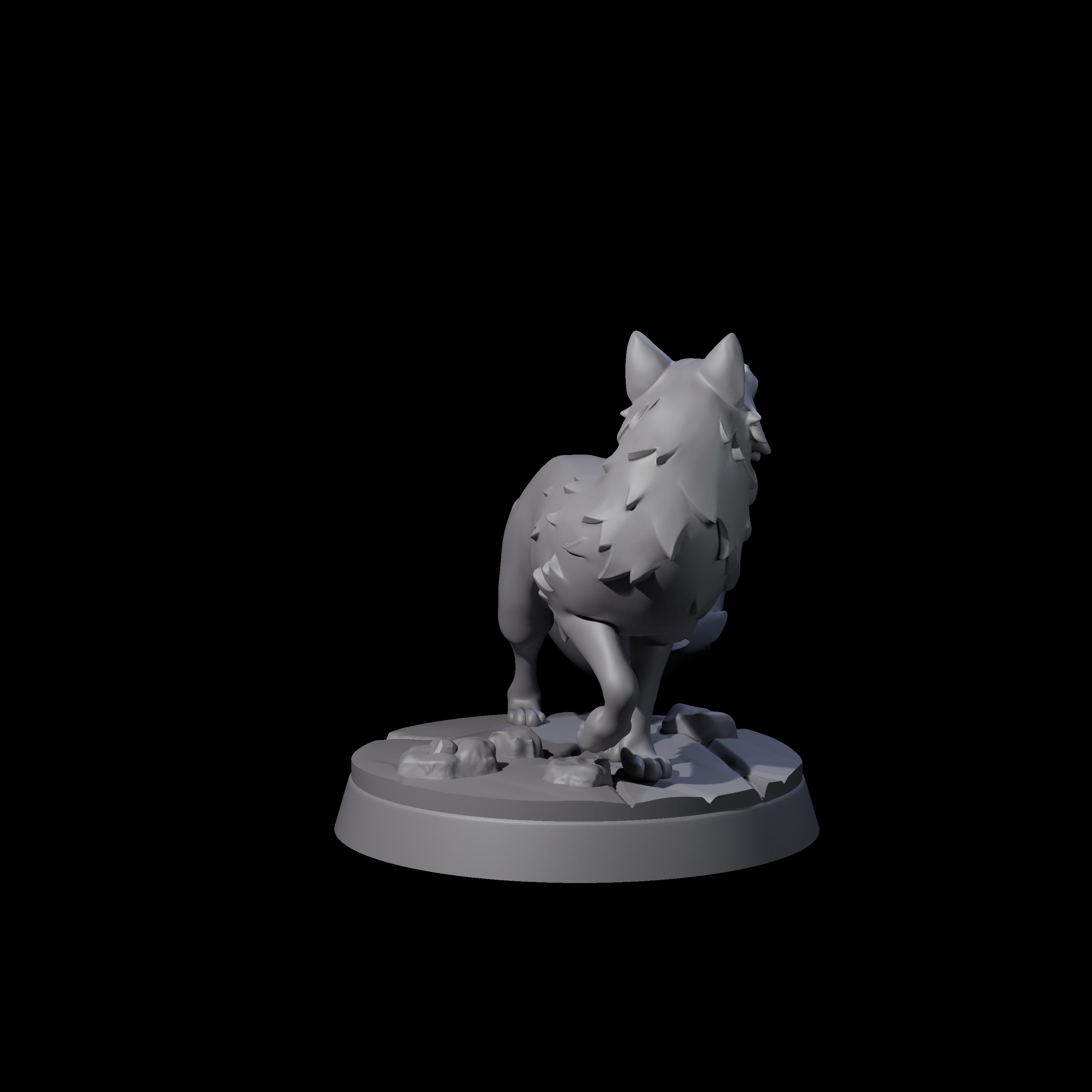 Cunning Arctic Fox Companion B Miniature for Dungeons and Dragons, Pathfinder or other TTRPGs