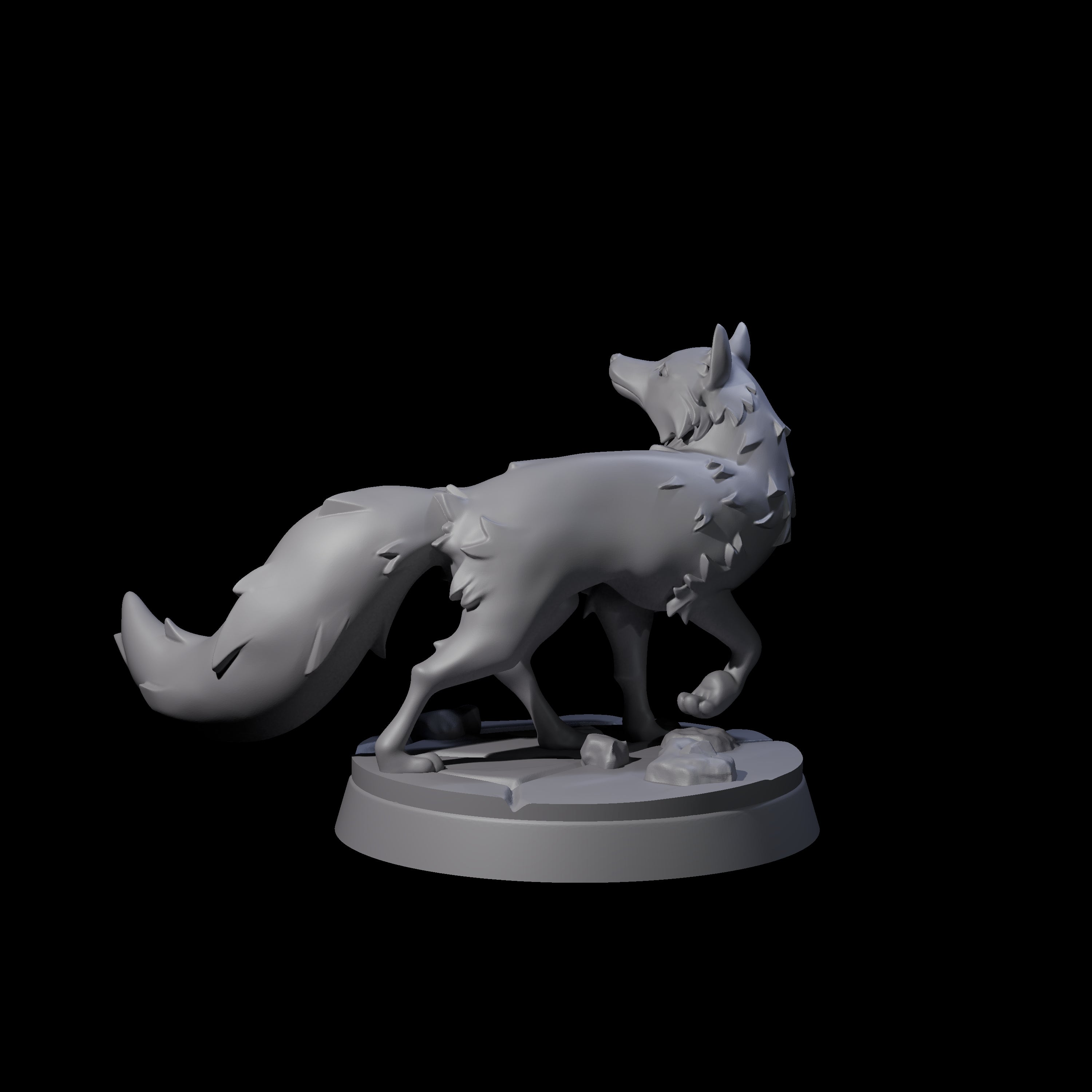 Cunning Arctic Fox Companion B Miniature for Dungeons and Dragons, Pathfinder or other TTRPGs