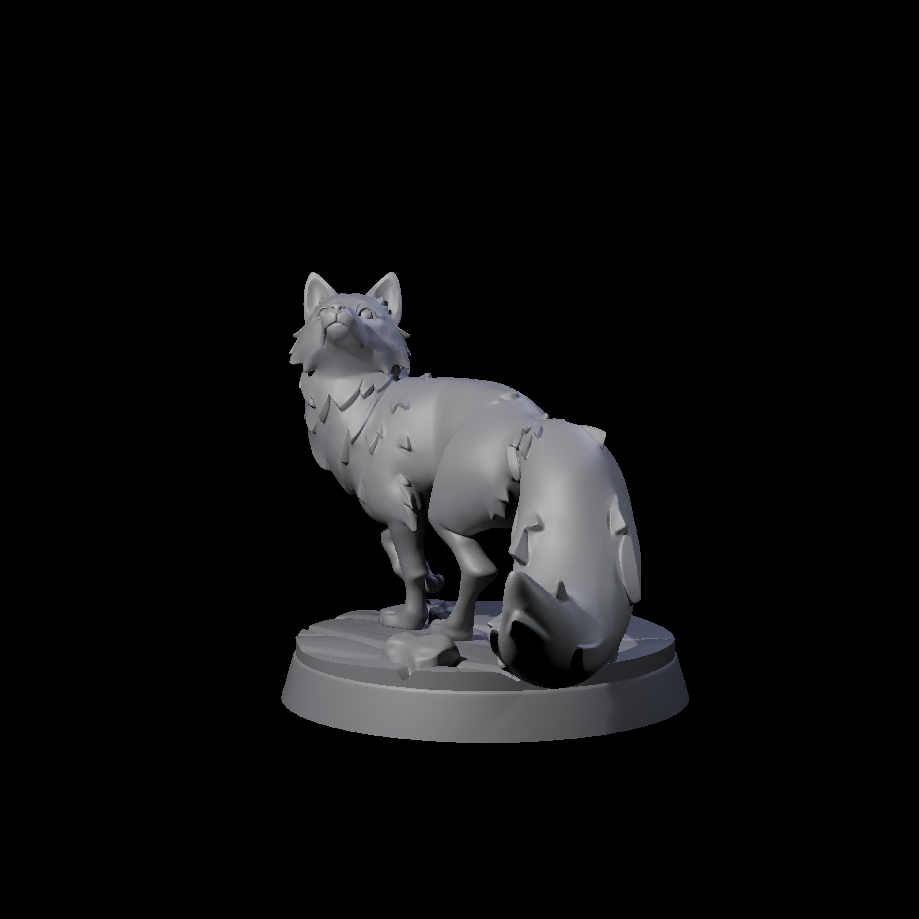 Cunning Arctic Fox Companion B Miniature for Dungeons and Dragons, Pathfinder or other TTRPGs