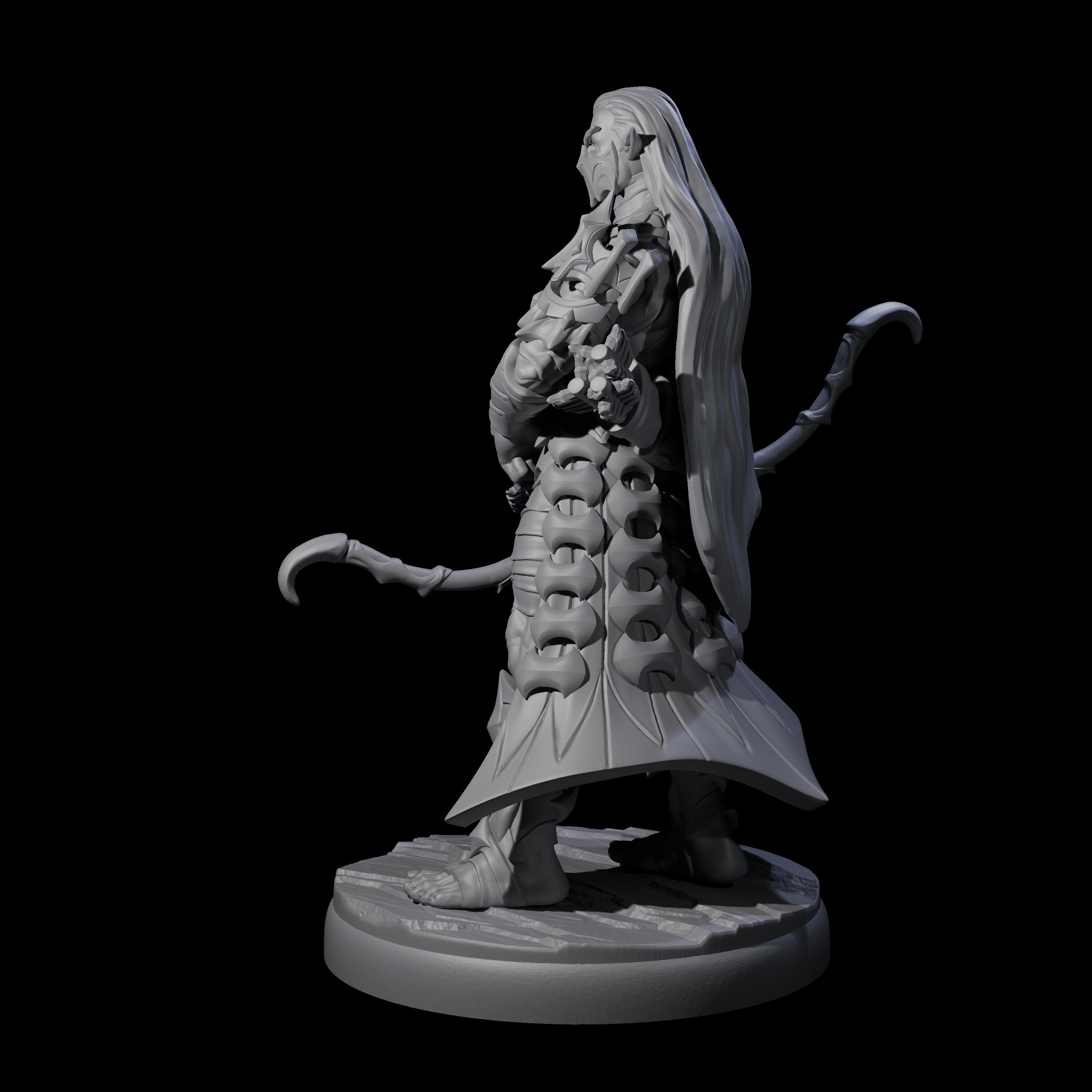 Cunning Dark Elf Archer A Miniature for Dungeons and Dragons, Pathfinder or other TTRPGs