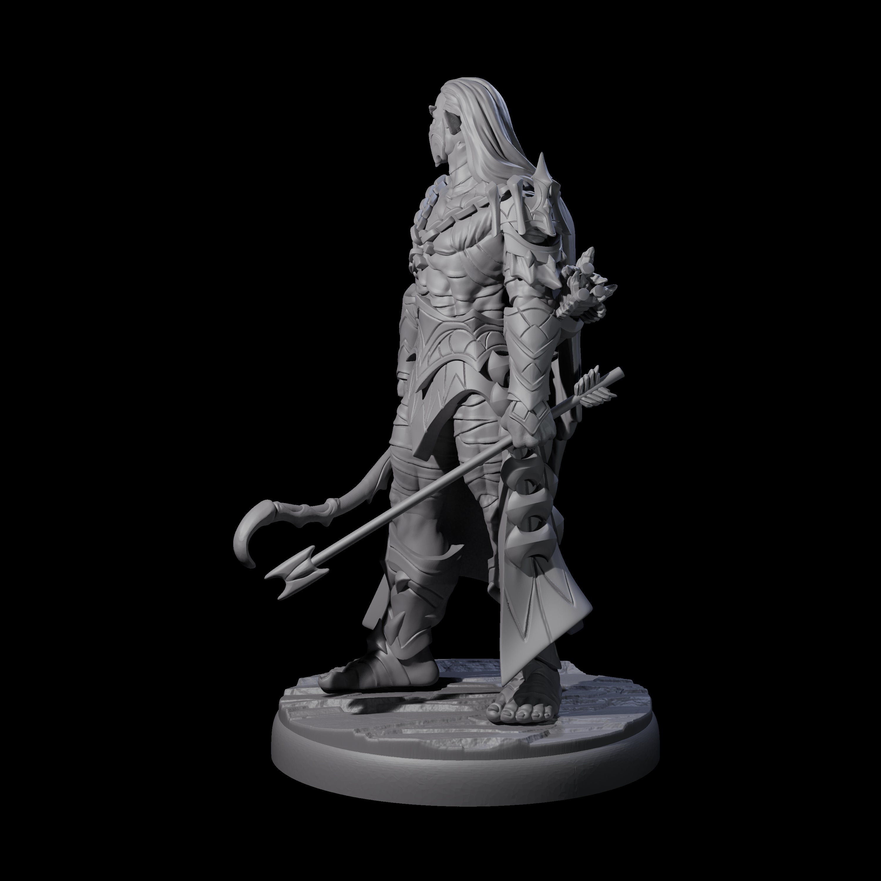 Cunning Dark Elf Archer C Miniature for Dungeons and Dragons, Pathfinder or other TTRPGs