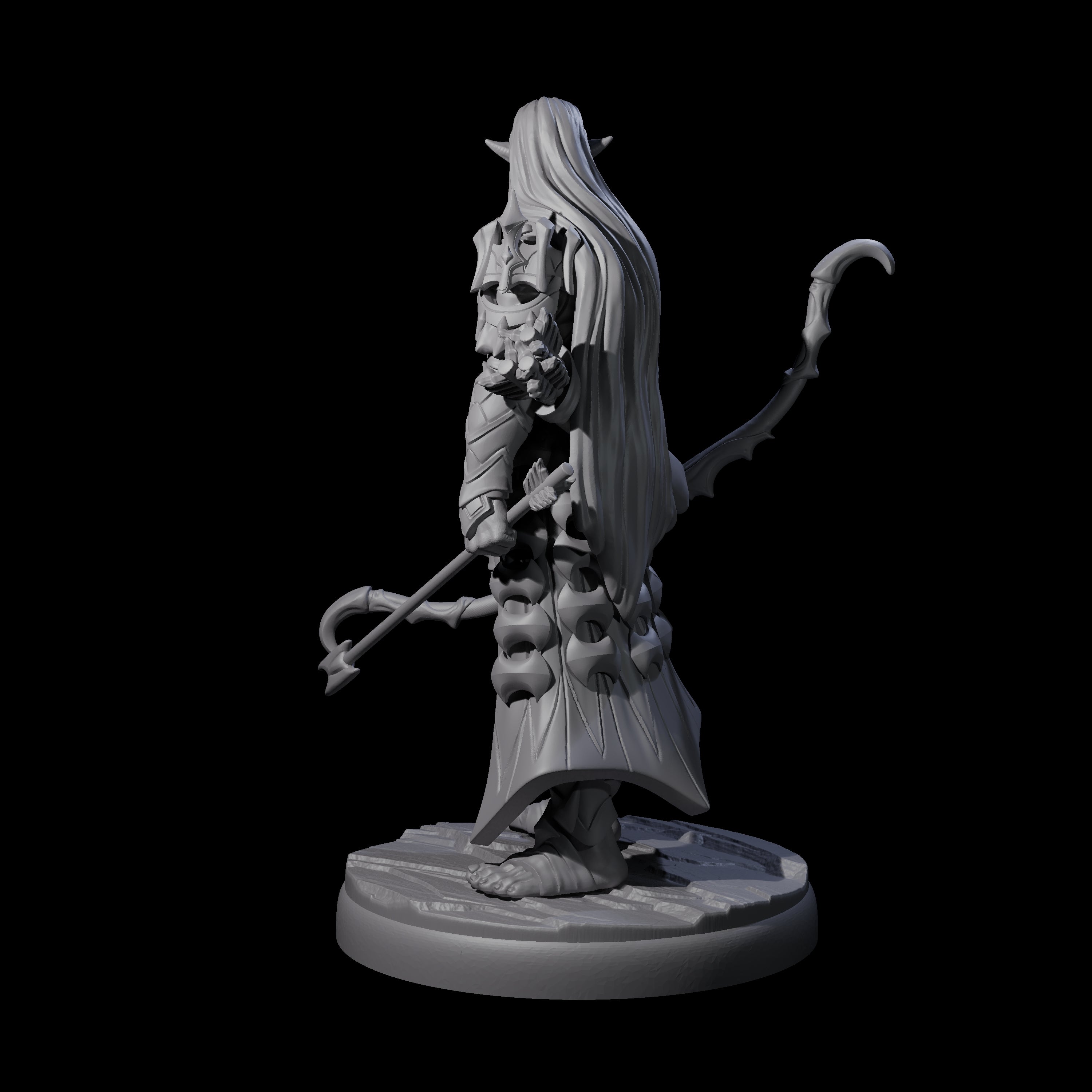 Cunning Dark Elf Archer C Miniature for Dungeons and Dragons, Pathfinder or other TTRPGs