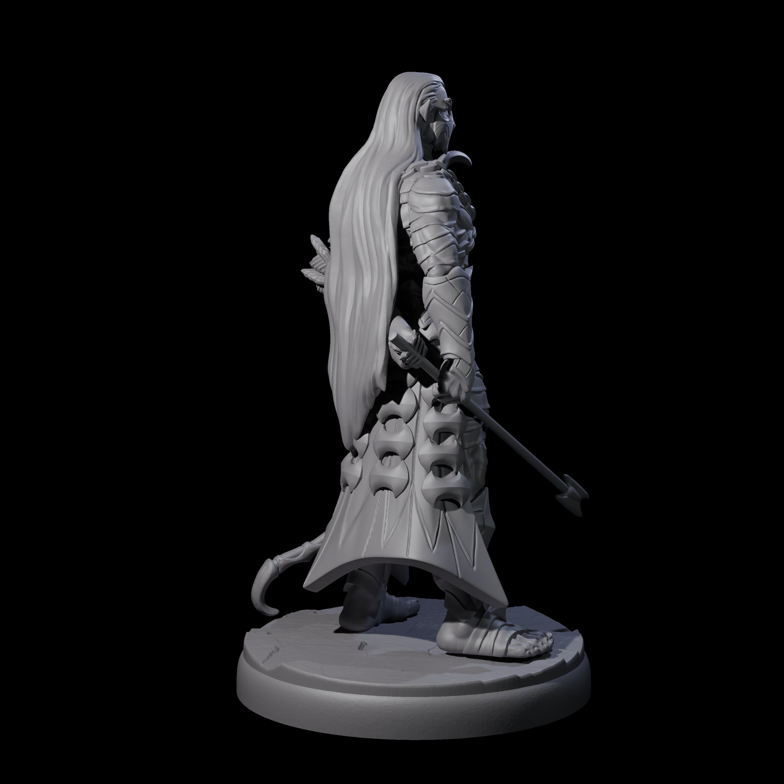 Cunning Dark Elf Archer G Miniature for Dungeons and Dragons, Pathfinder or other TTRPGs
