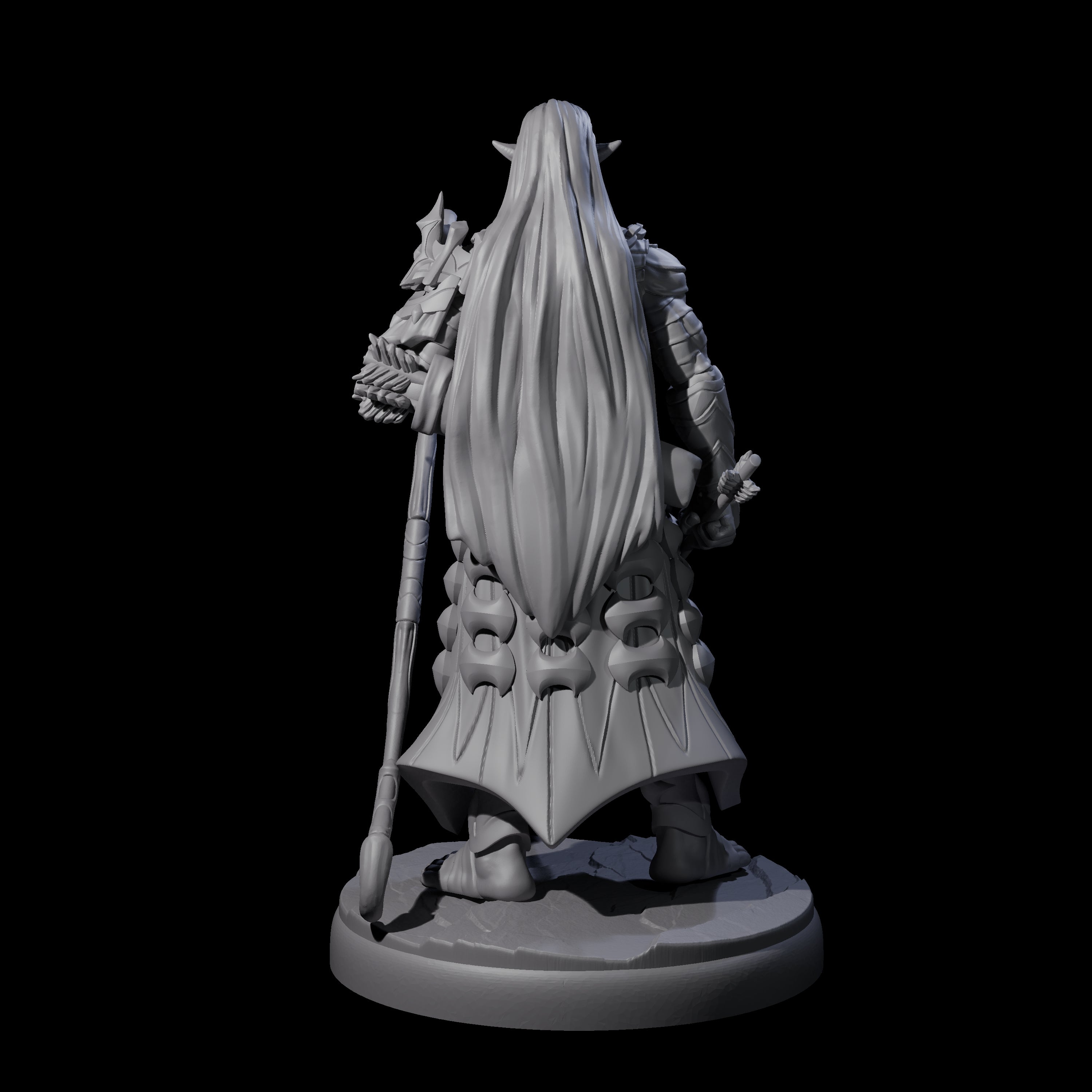 Cunning Dark Elf Archer G Miniature for Dungeons and Dragons, Pathfinder or other TTRPGs