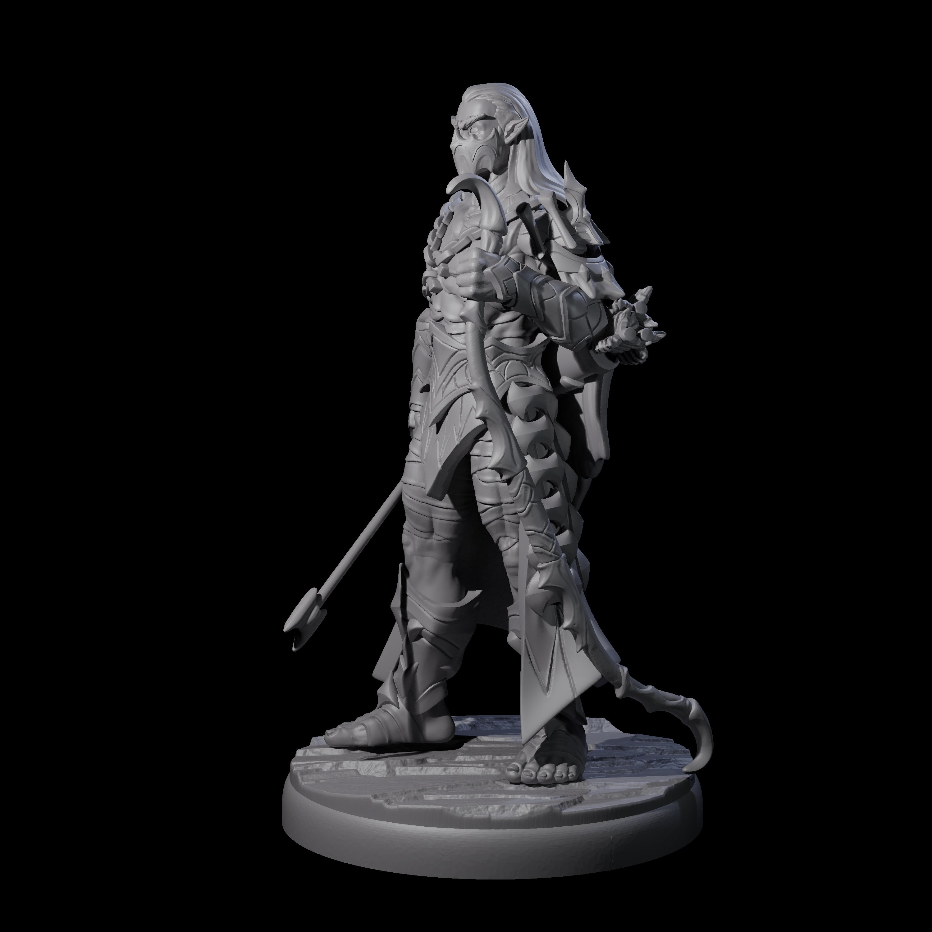 Cunning Dark Elf Archer G Miniature for Dungeons and Dragons, Pathfinder or other TTRPGs