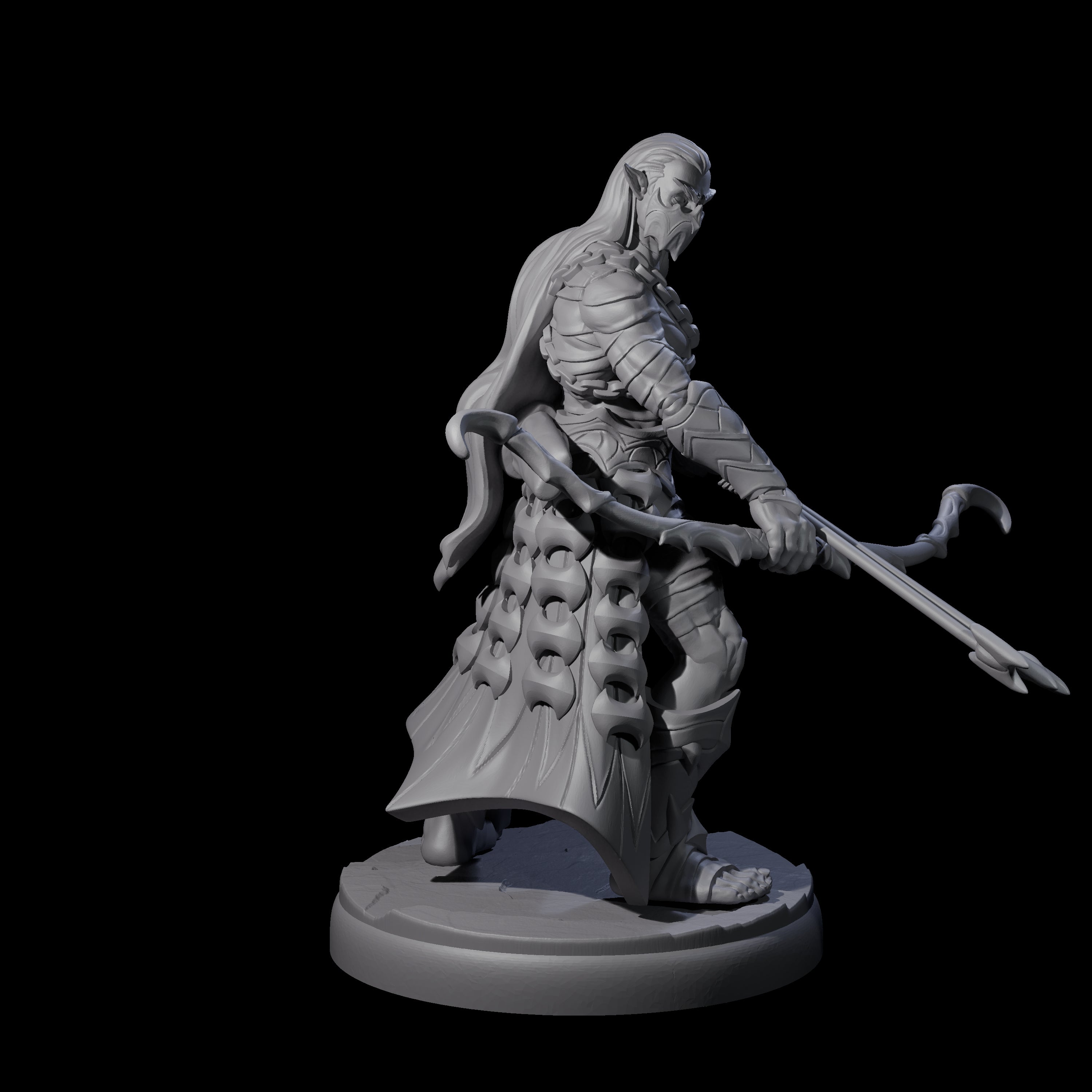 Cunning Dark Elf Archer J Miniature for Dungeons and Dragons, Pathfinder or other TTRPGs