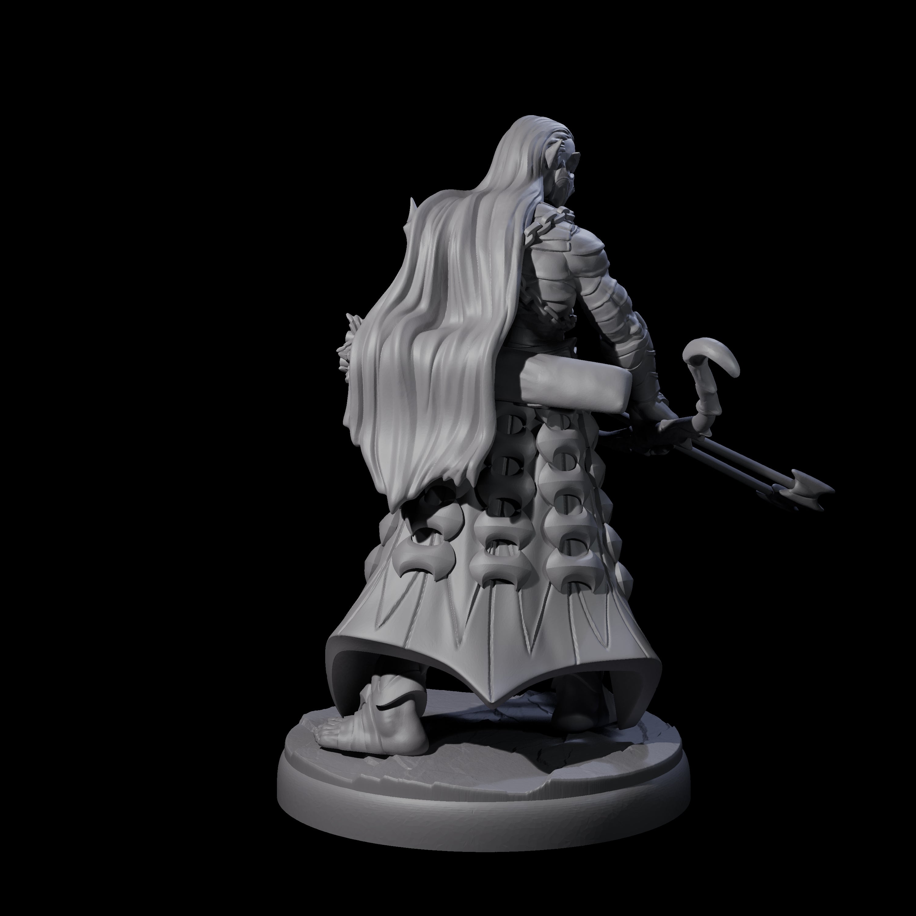 Cunning Dark Elf Archer J Miniature for Dungeons and Dragons, Pathfinder or other TTRPGs