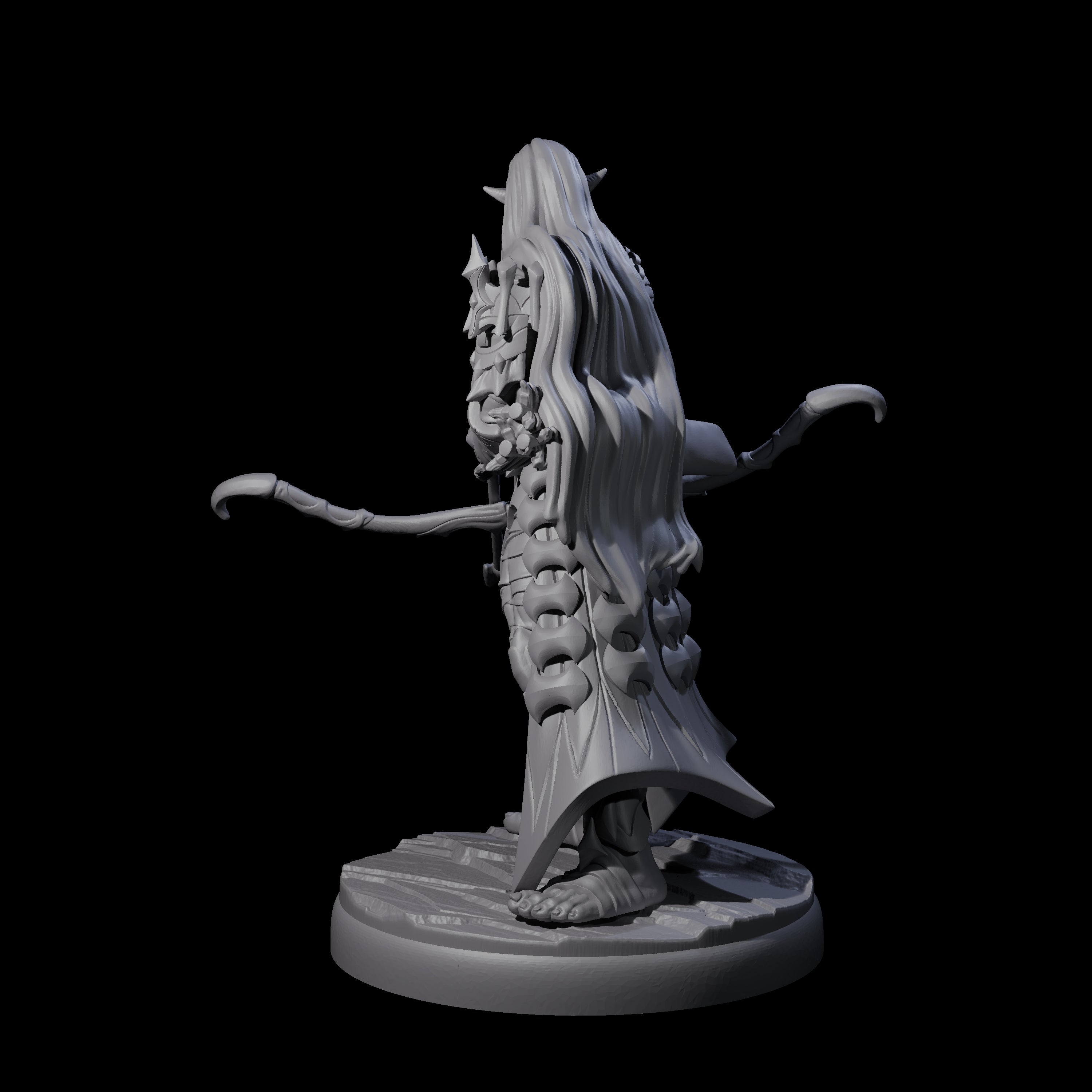 Cunning Dark Elf Archer J Miniature for Dungeons and Dragons, Pathfinder or other TTRPGs