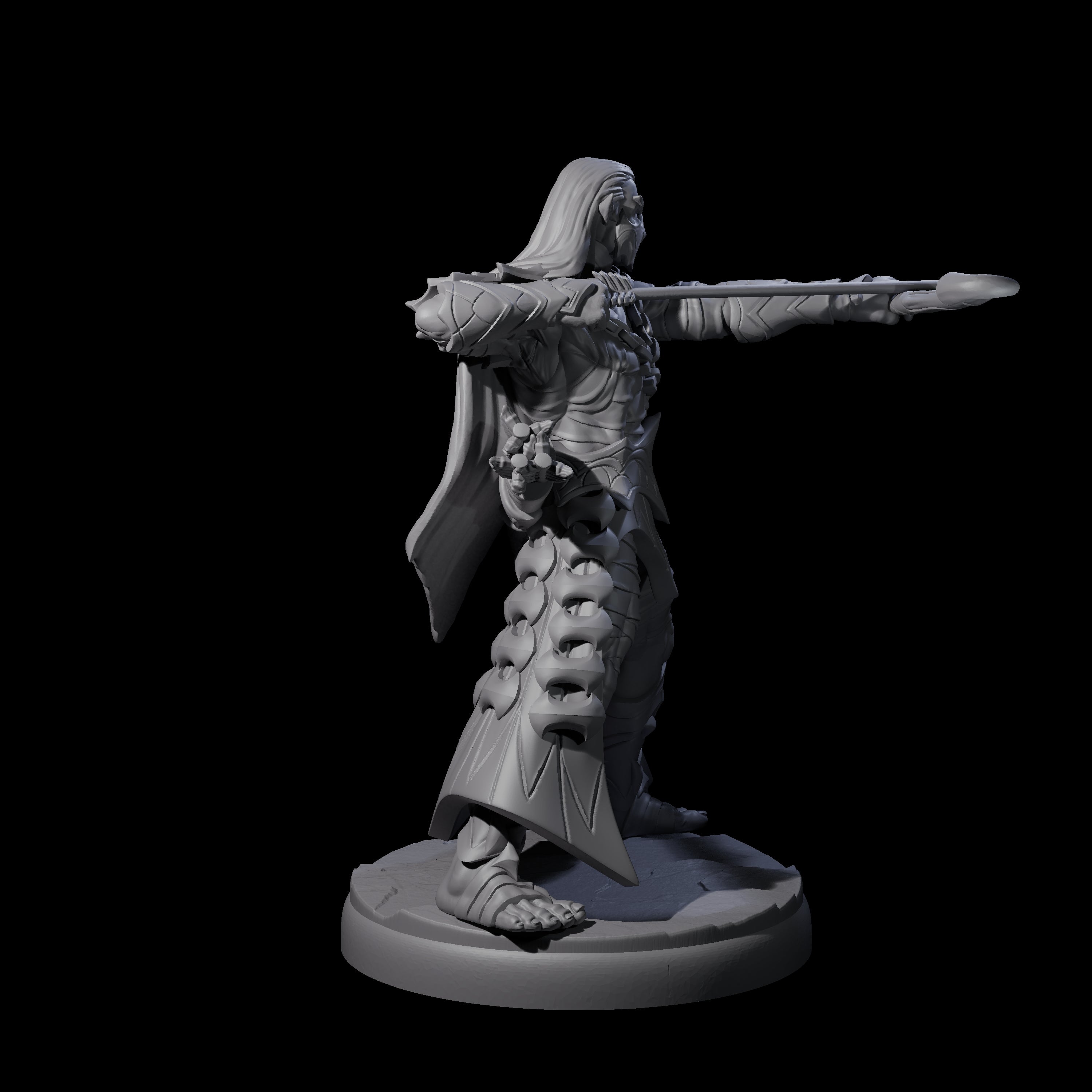 Cunning Dark Elf Archer K Miniature for Dungeons and Dragons, Pathfinder or other TTRPGs