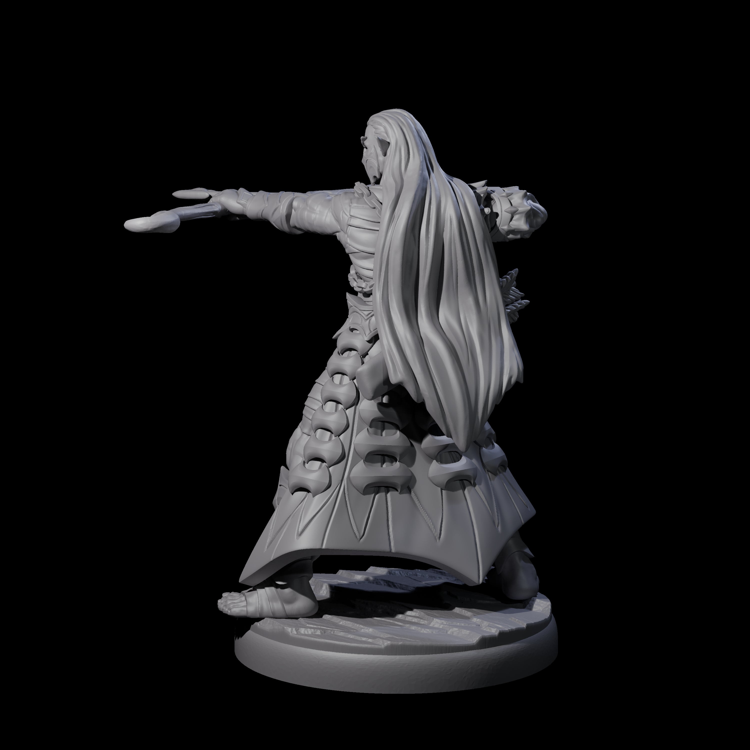 Cunning Dark Elf Archer K Miniature for Dungeons and Dragons, Pathfinder or other TTRPGs