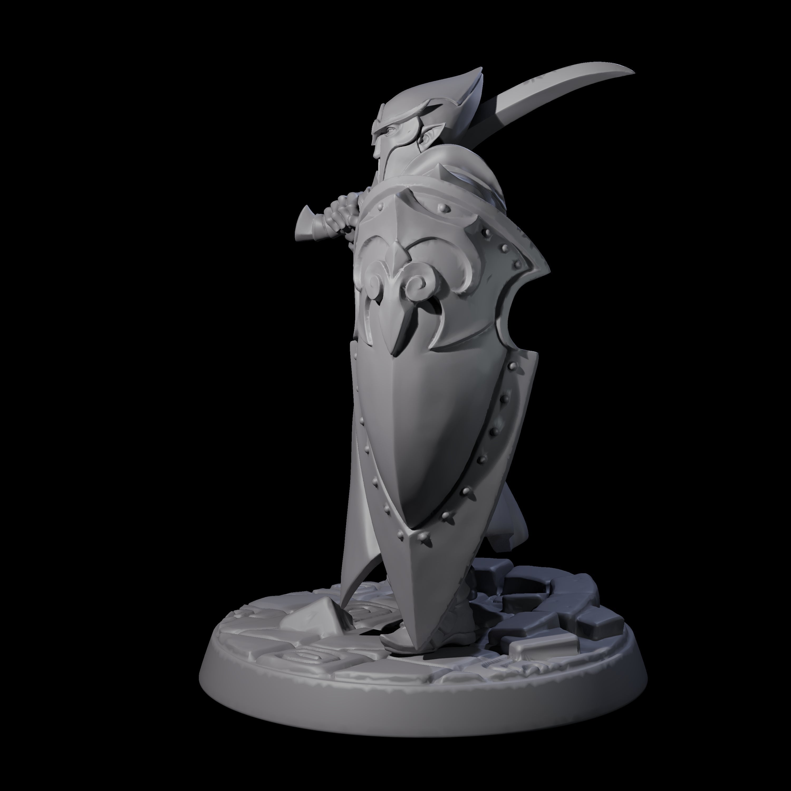 Cunning Drow A Miniature for Dungeons and Dragons, Pathfinder or other TTRPGs