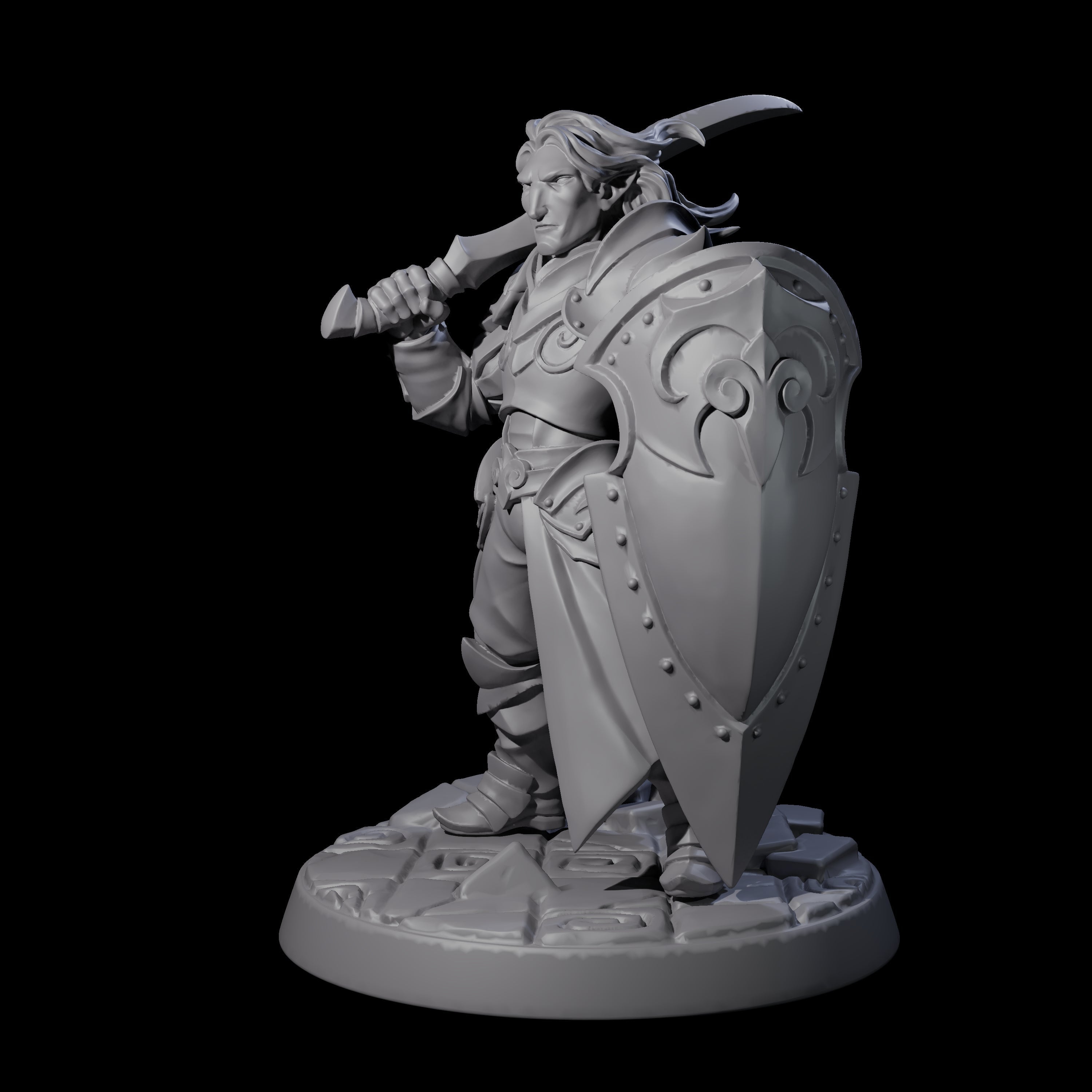 Cunning Drow A Miniature for Dungeons and Dragons, Pathfinder or other TTRPGs