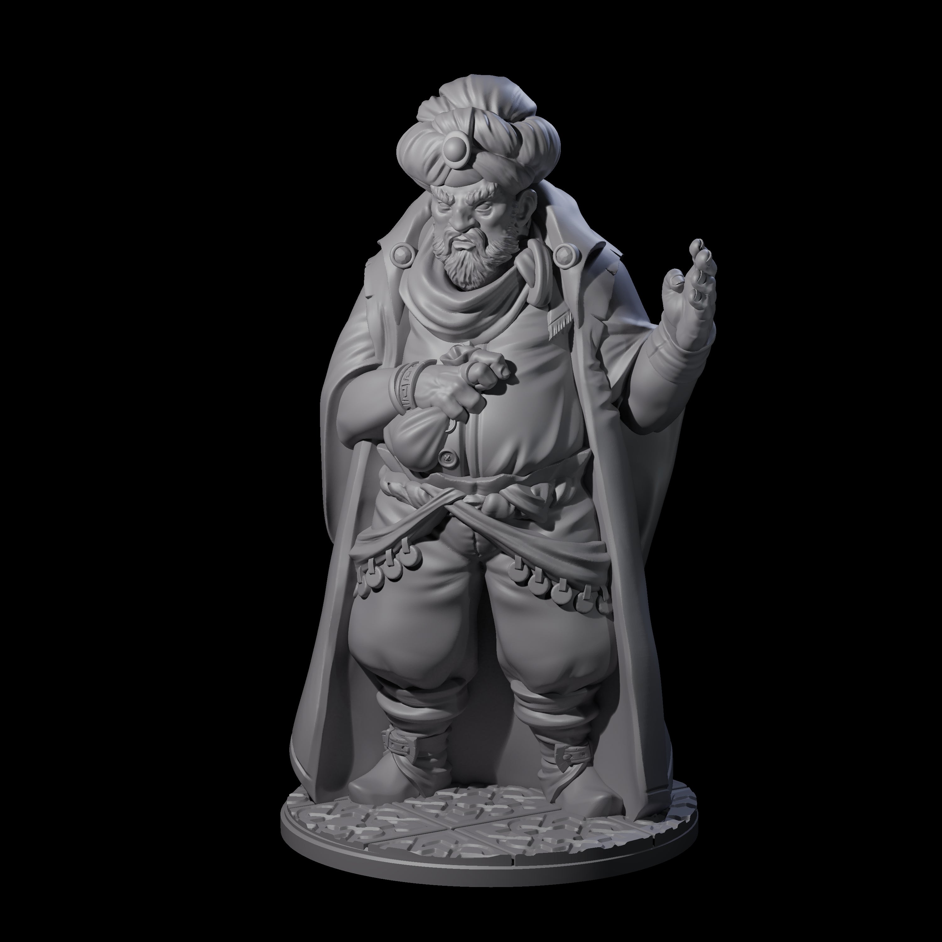 Cunning Human Merchant Miniature for Dungeons and Dragons, Pathfinder or other TTRPGs