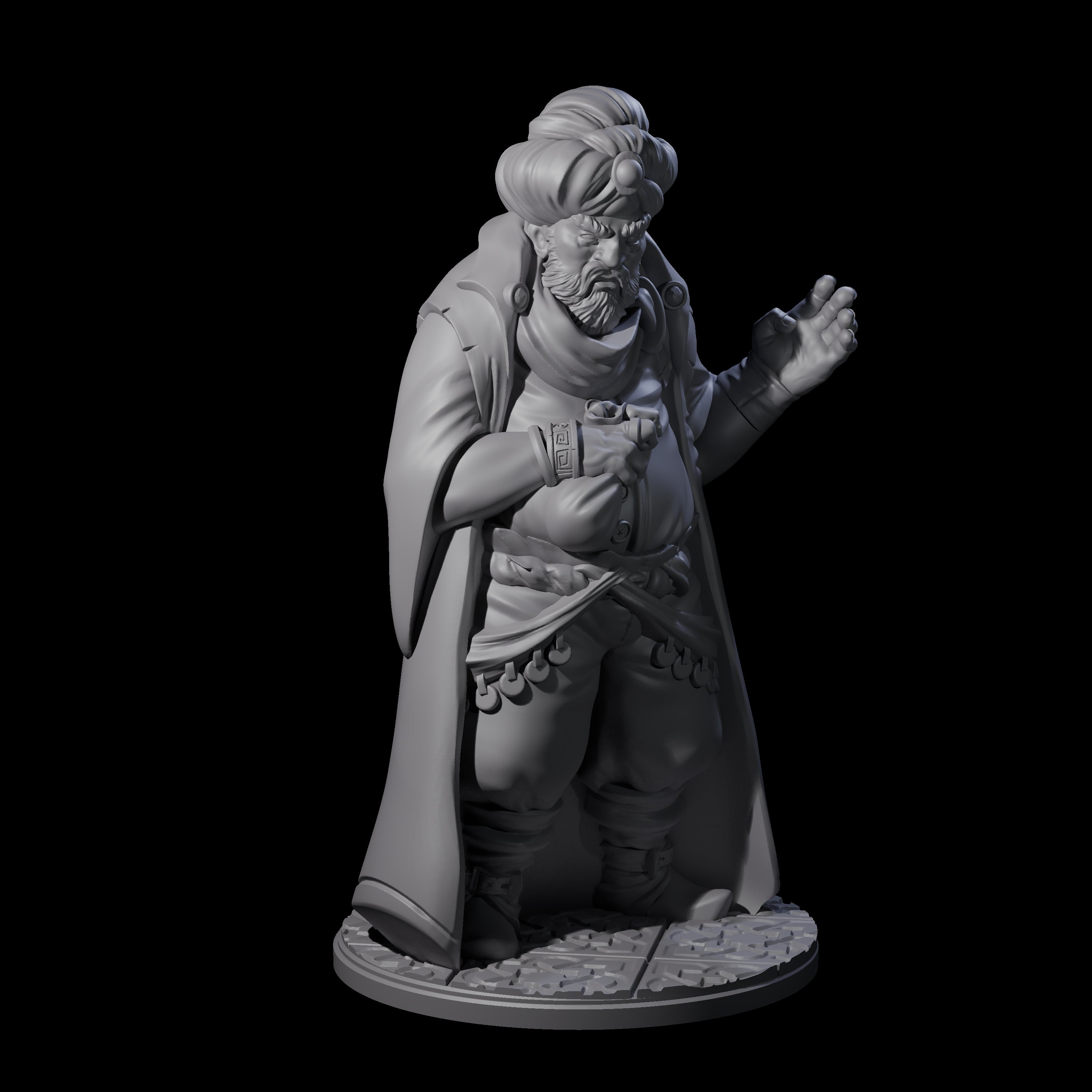 Cunning Human Merchant Miniature for Dungeons and Dragons, Pathfinder or other TTRPGs