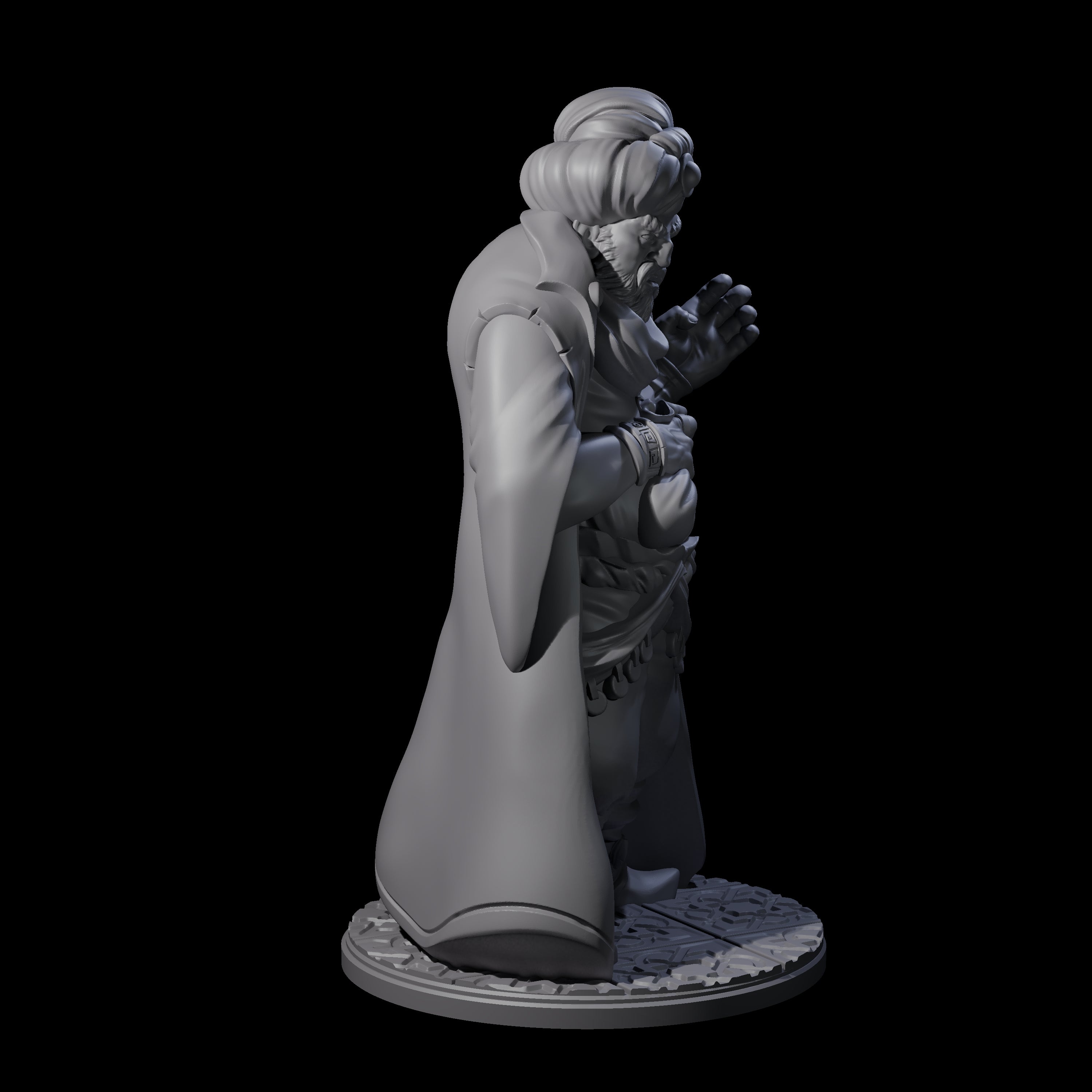 Cunning Human Merchant Miniature for Dungeons and Dragons, Pathfinder or other TTRPGs