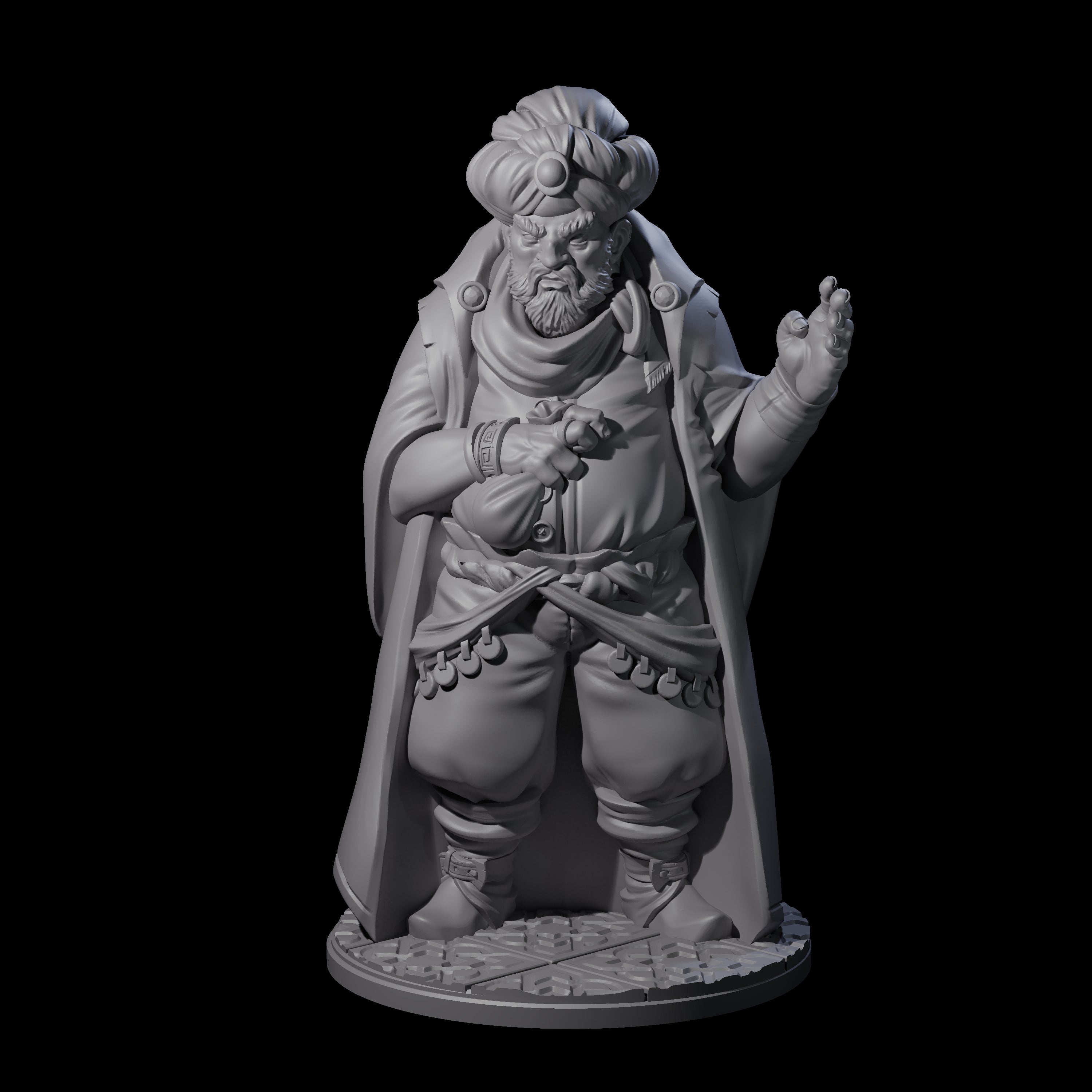 Cunning Human Merchant Miniature for Dungeons and Dragons, Pathfinder or other TTRPGs