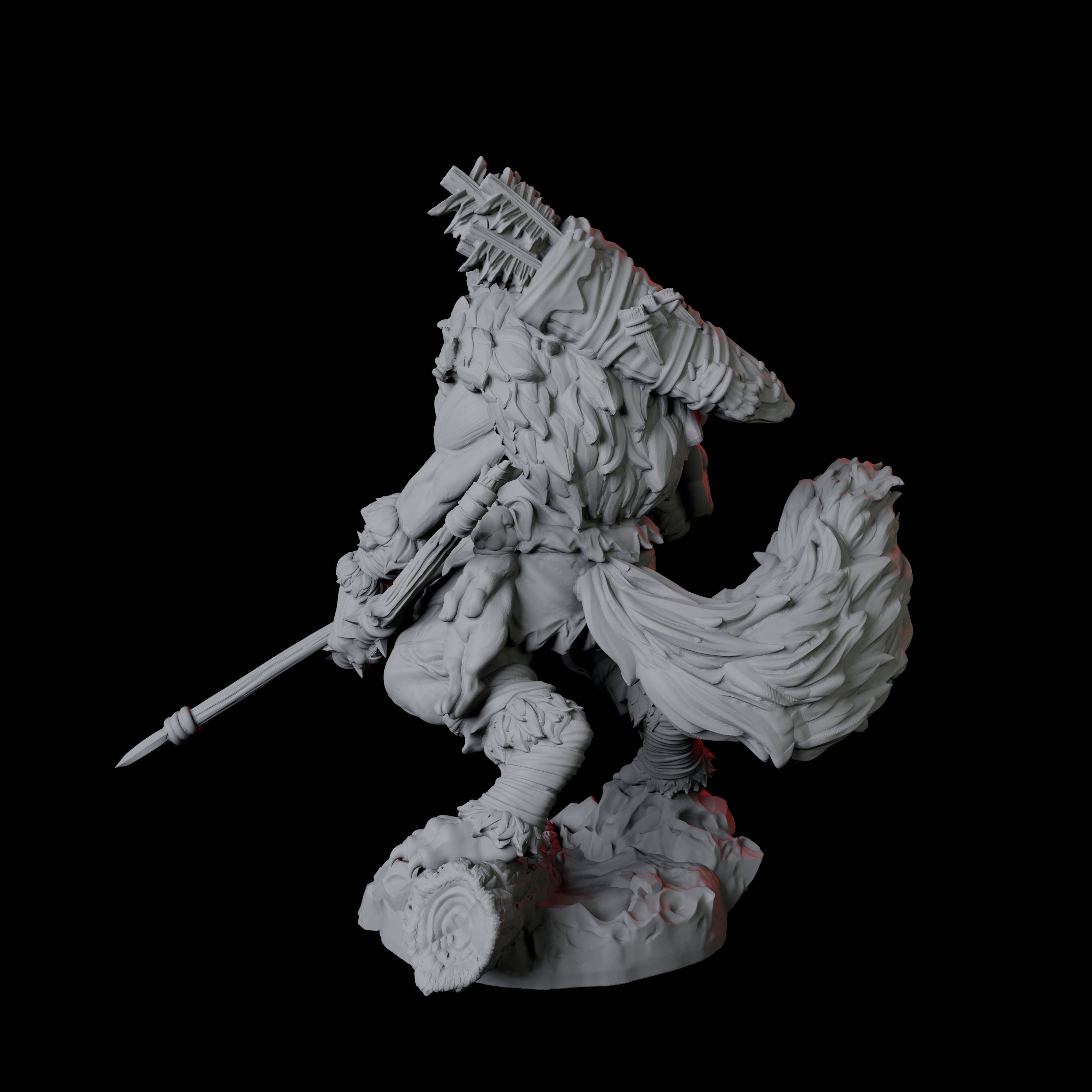 Cunning Kitsune Fighter A Miniature for Dungeons and Dragons, Pathfinder or other TTRPGs