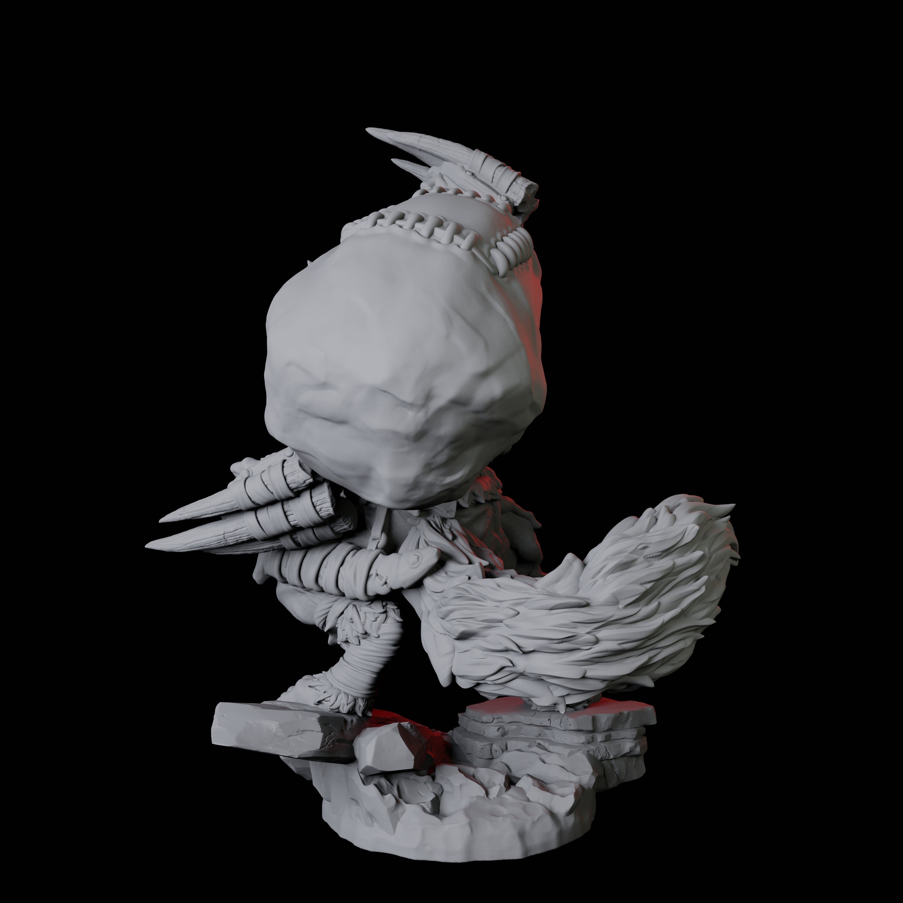 Cunning Kitsune Fighter C Miniature for Dungeons and Dragons, Pathfinder or other TTRPGs