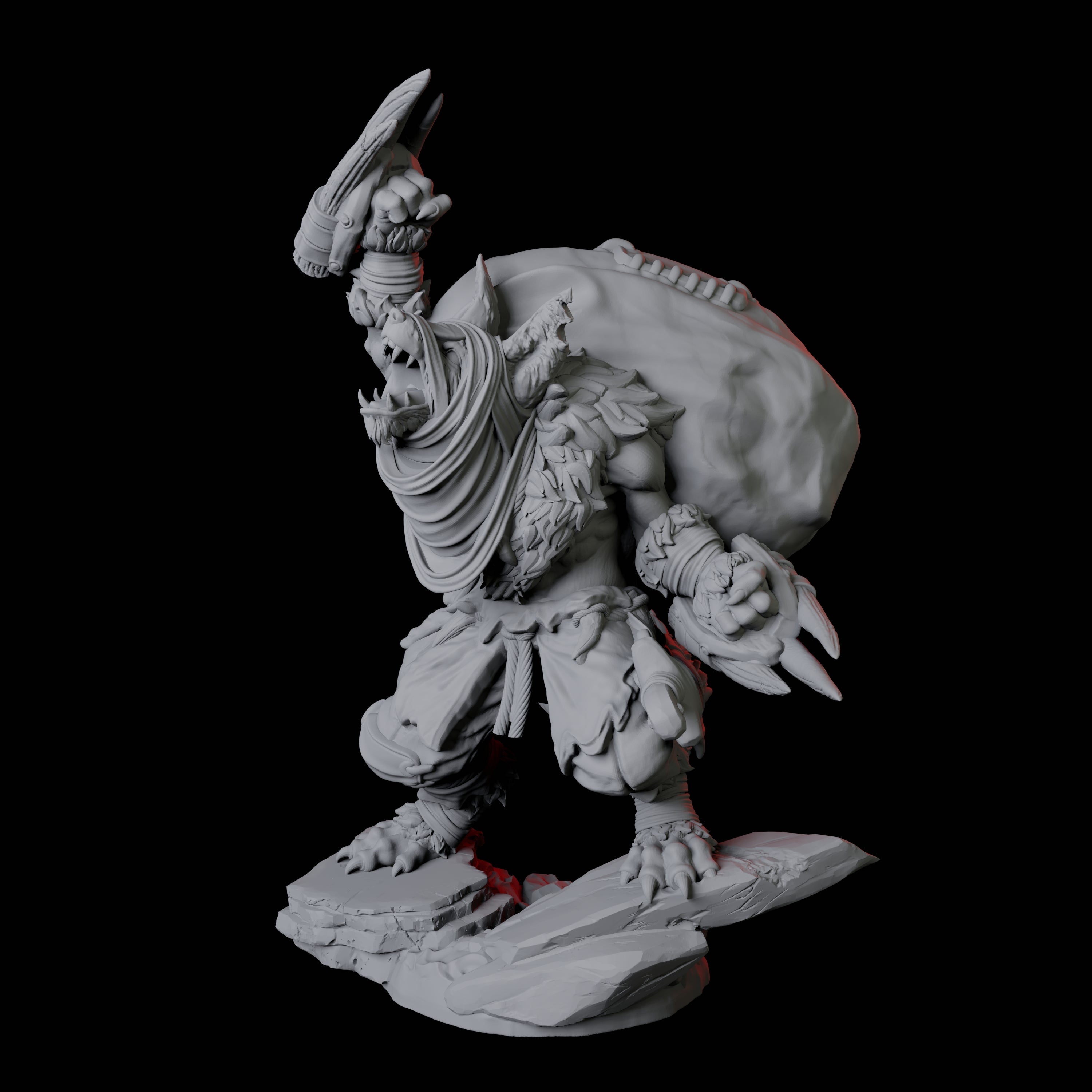 Cunning Kitsune Fighter C Miniature for Dungeons and Dragons, Pathfinder or other TTRPGs
