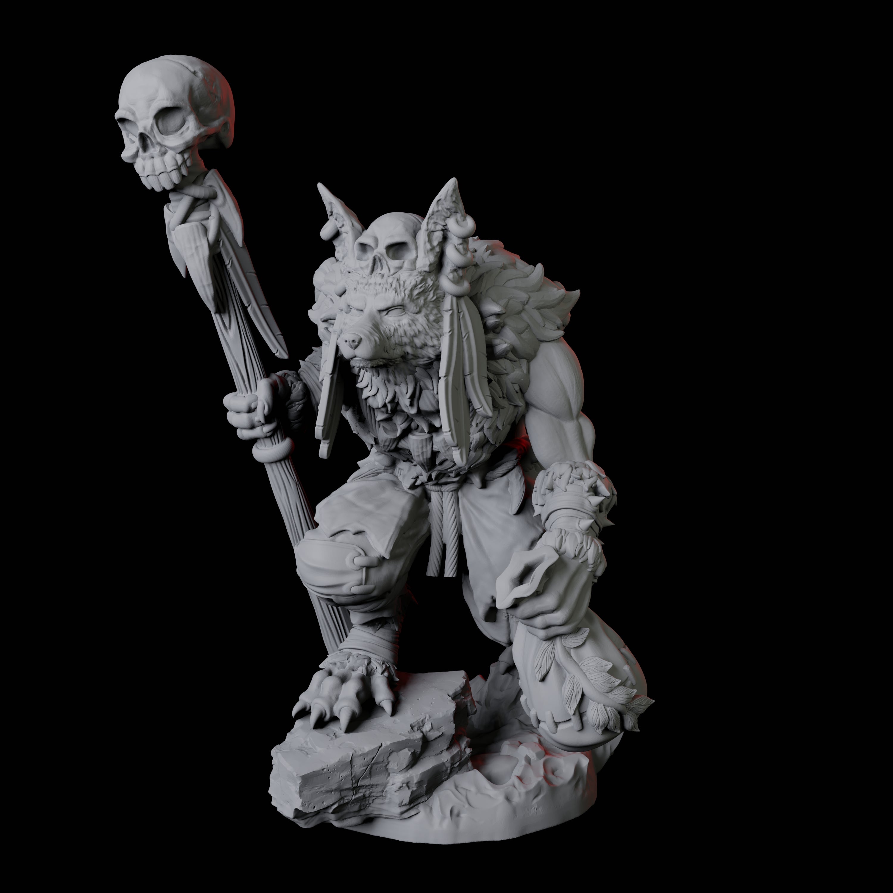 Cunning Kitsune Fighter D Miniature for Dungeons and Dragons, Pathfinder or other TTRPGs