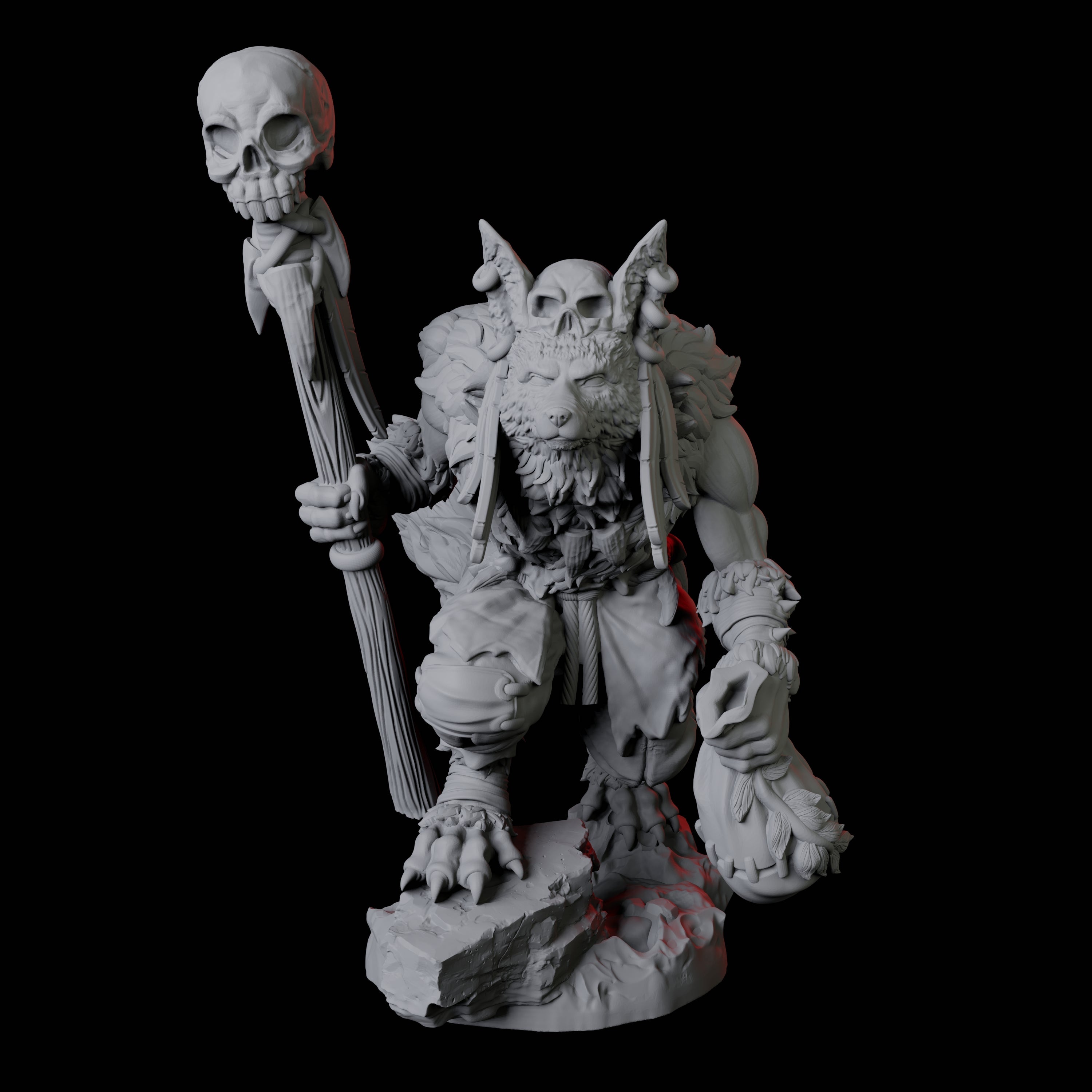 Cunning Kitsune Fighter D Miniature for Dungeons and Dragons, Pathfinder or other TTRPGs