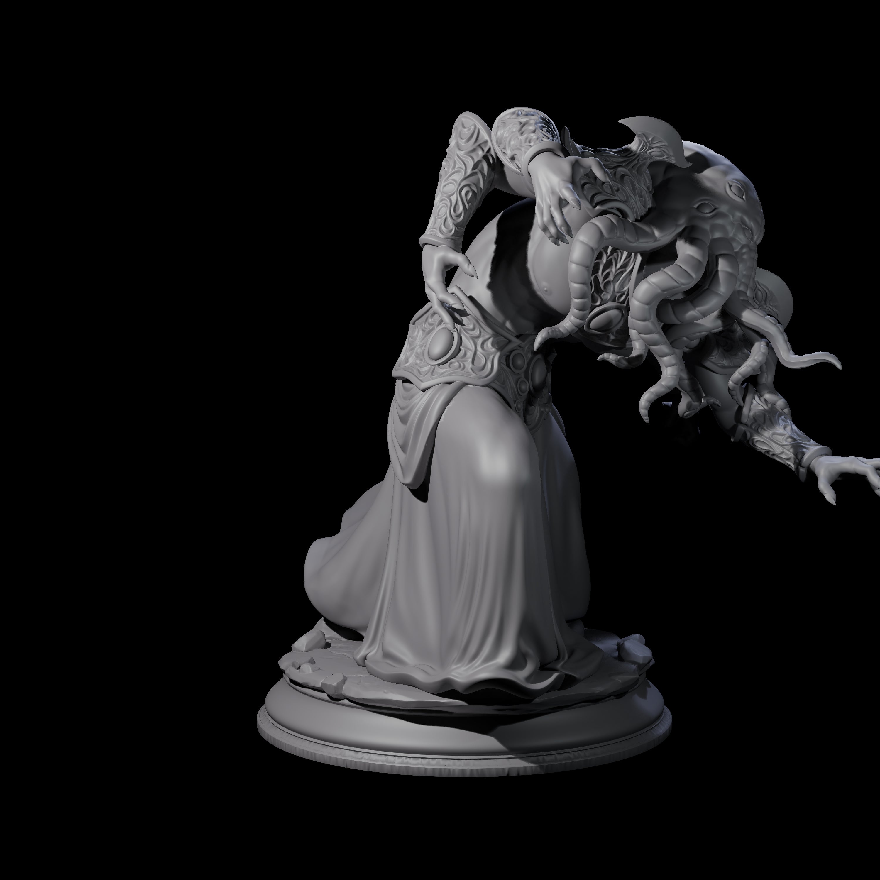 Cunning Mind Flayer A Miniature for Dungeons and Dragons, Pathfinder or other TTRPGs