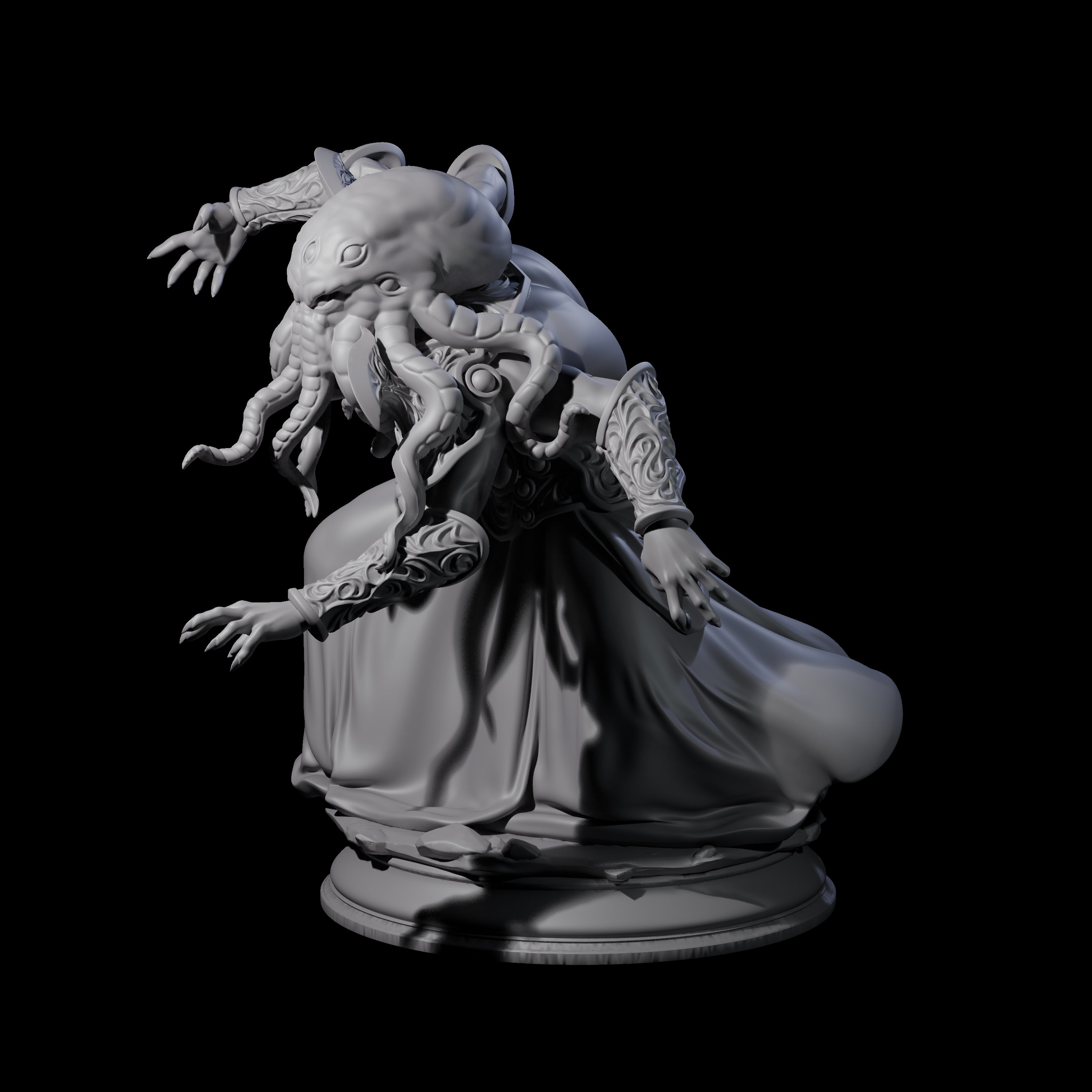 Cunning Mind Flayer A Miniature for Dungeons and Dragons, Pathfinder or other TTRPGs