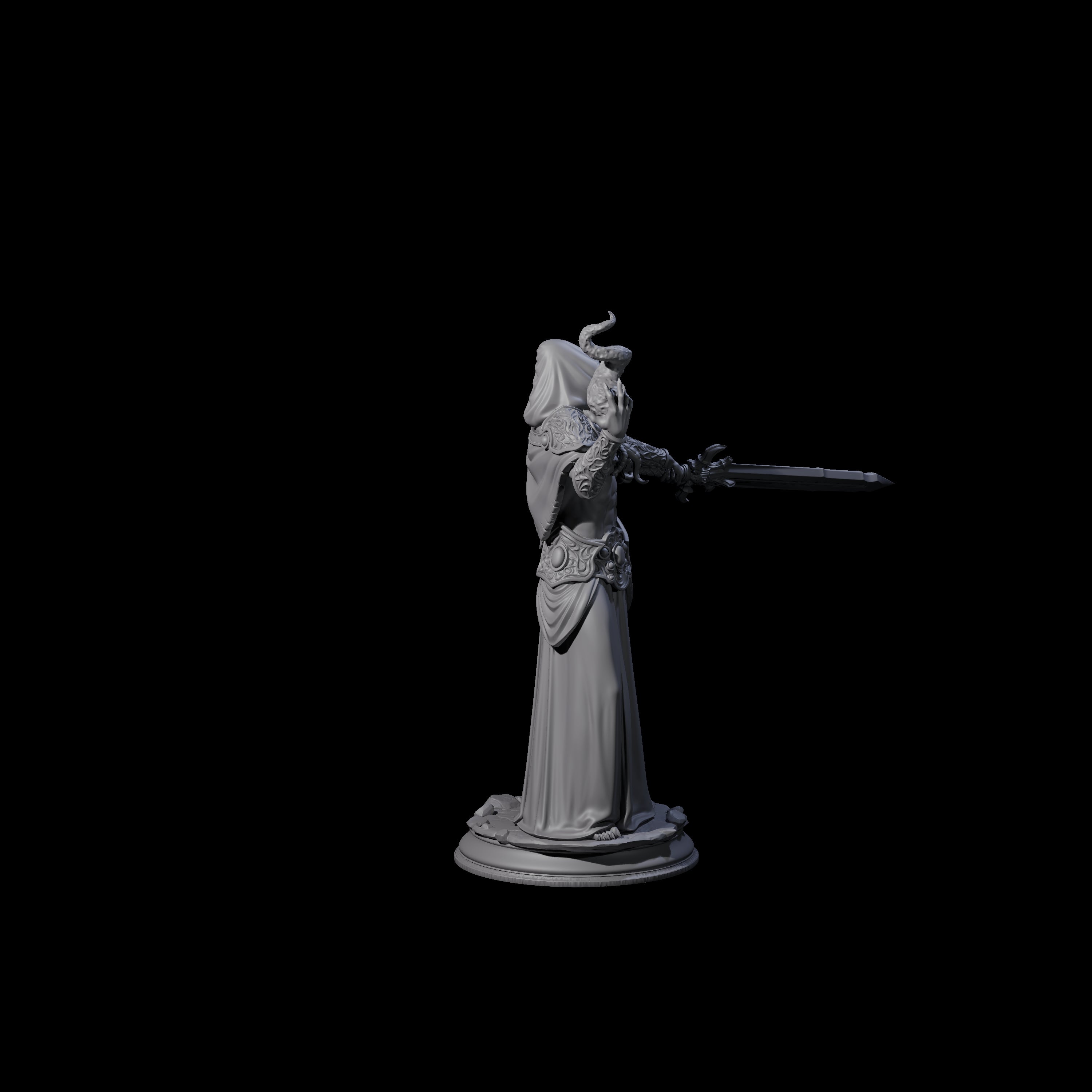 Cunning Mind Flayer B Miniature for Dungeons and Dragons, Pathfinder or other TTRPGs