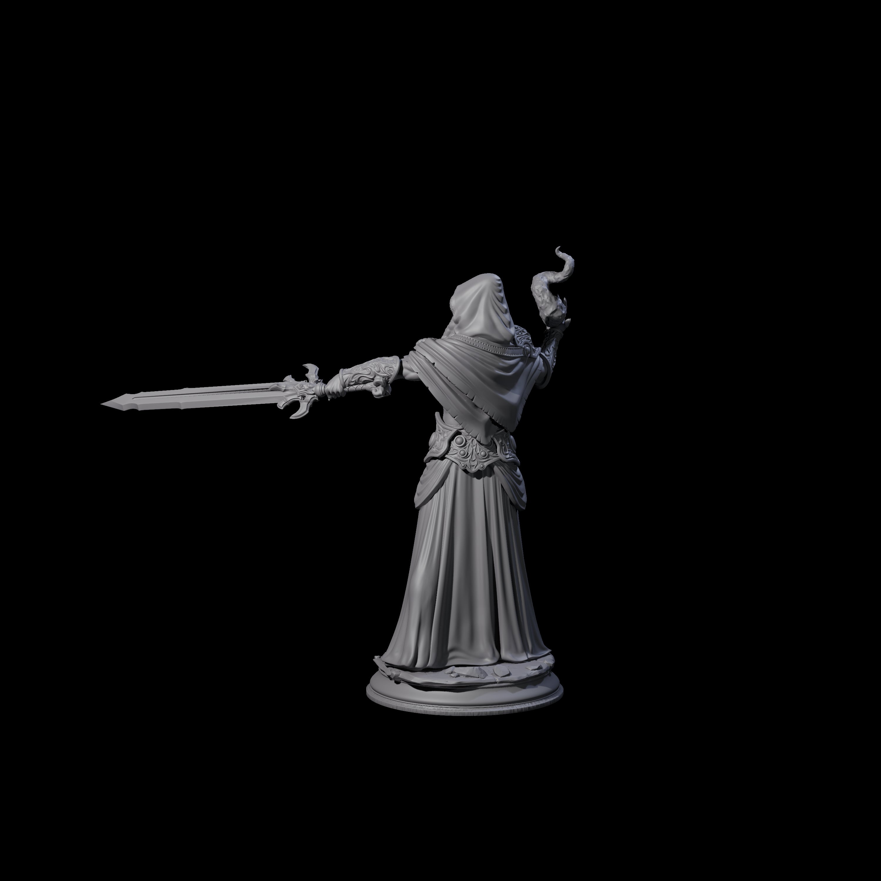 Cunning Mind Flayer B Miniature for Dungeons and Dragons, Pathfinder or other TTRPGs