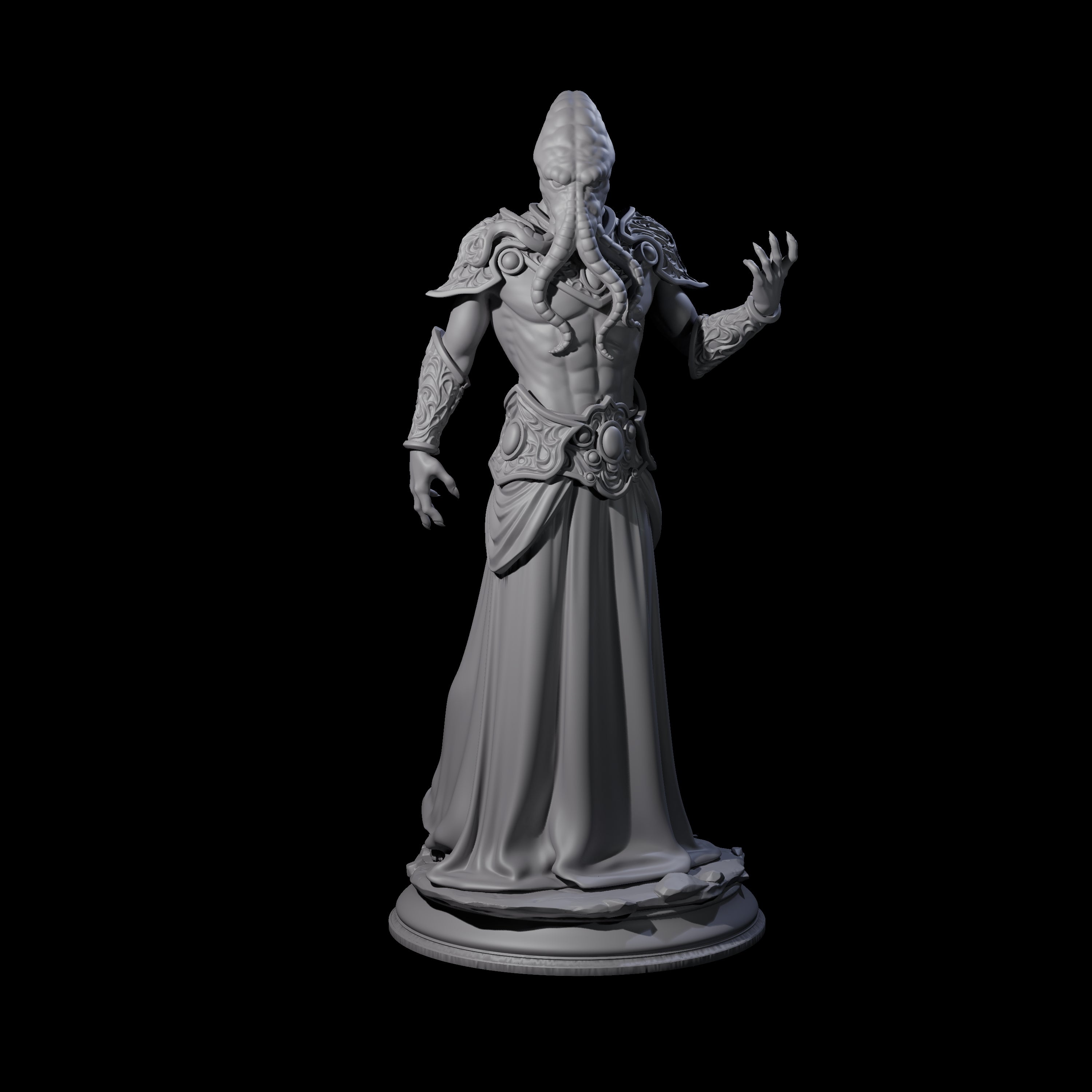 Cunning Mind Flayer C Miniature for Dungeons and Dragons, Pathfinder or other TTRPGs
