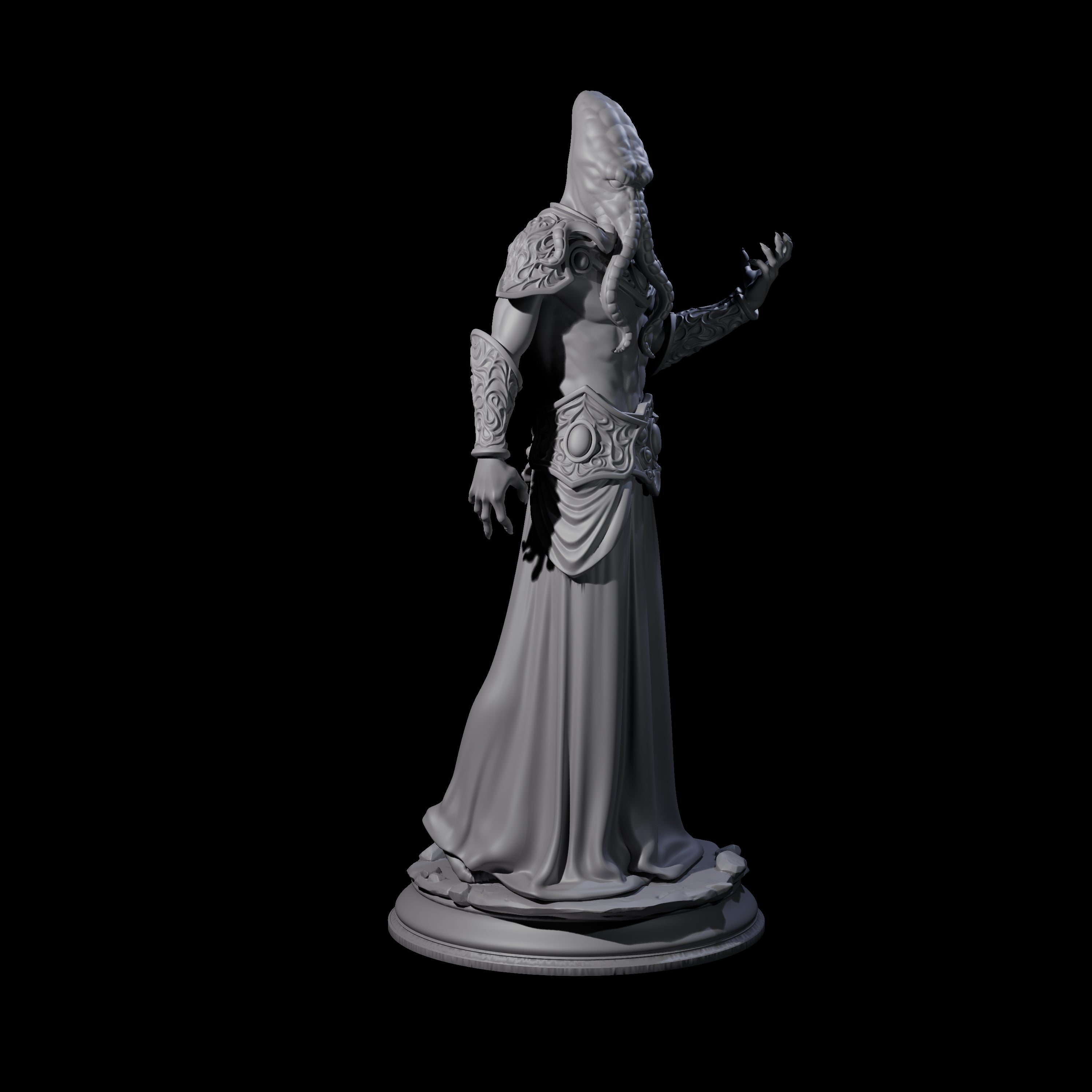 Cunning Mind Flayer C Miniature for Dungeons and Dragons, Pathfinder or other TTRPGs