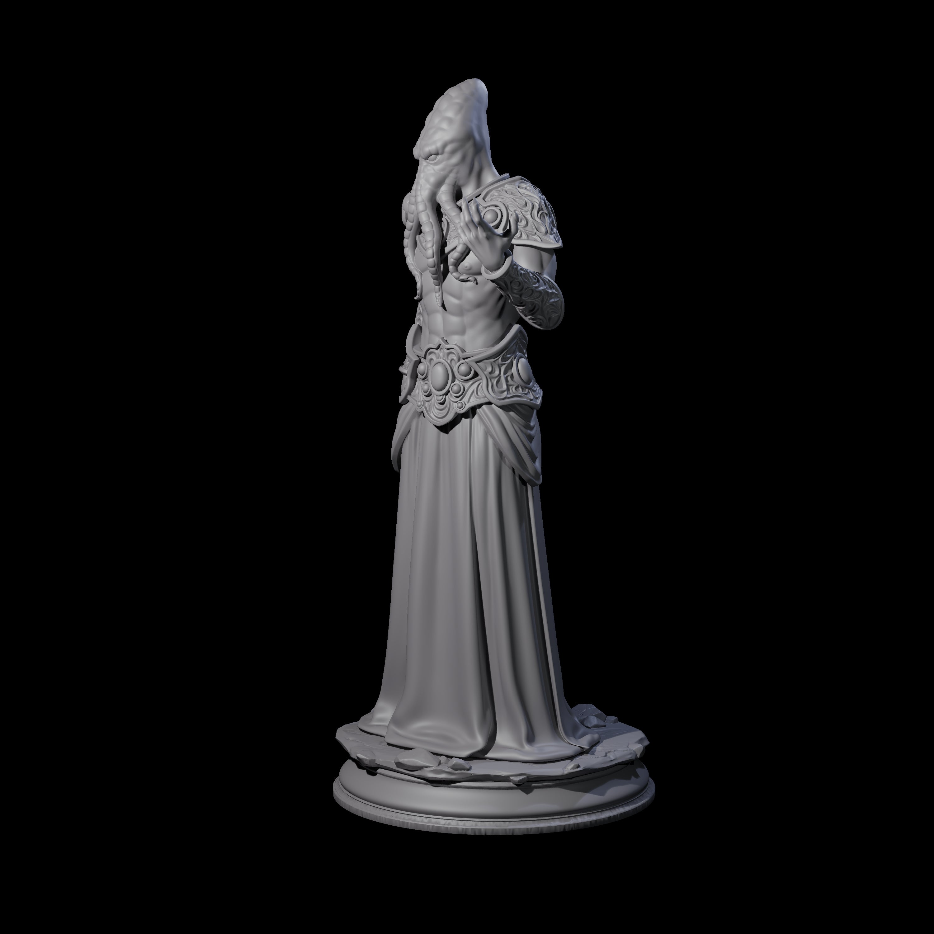 Cunning Mind Flayer C Miniature for Dungeons and Dragons, Pathfinder or other TTRPGs