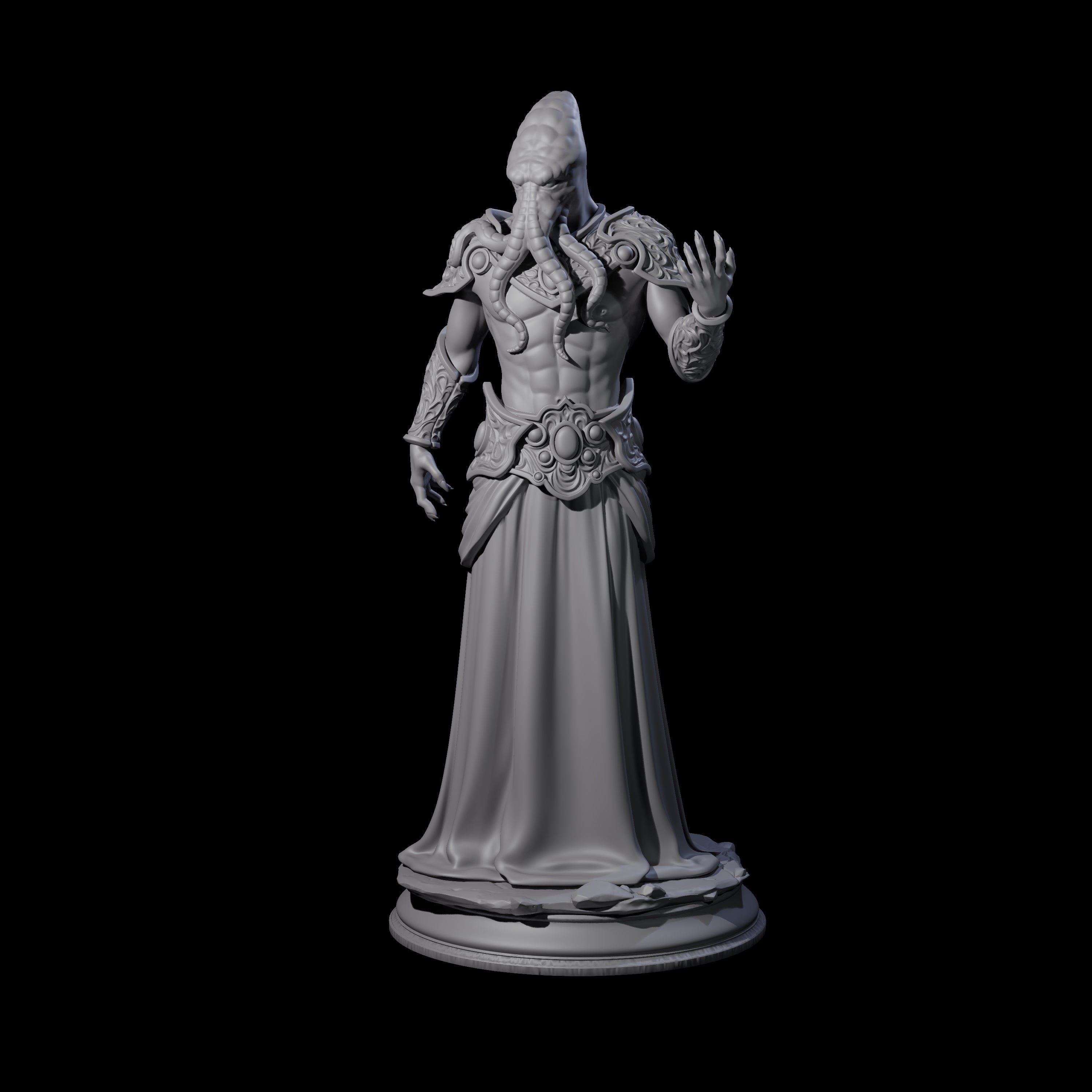 Cunning Mind Flayer C Miniature for Dungeons and Dragons, Pathfinder or other TTRPGs