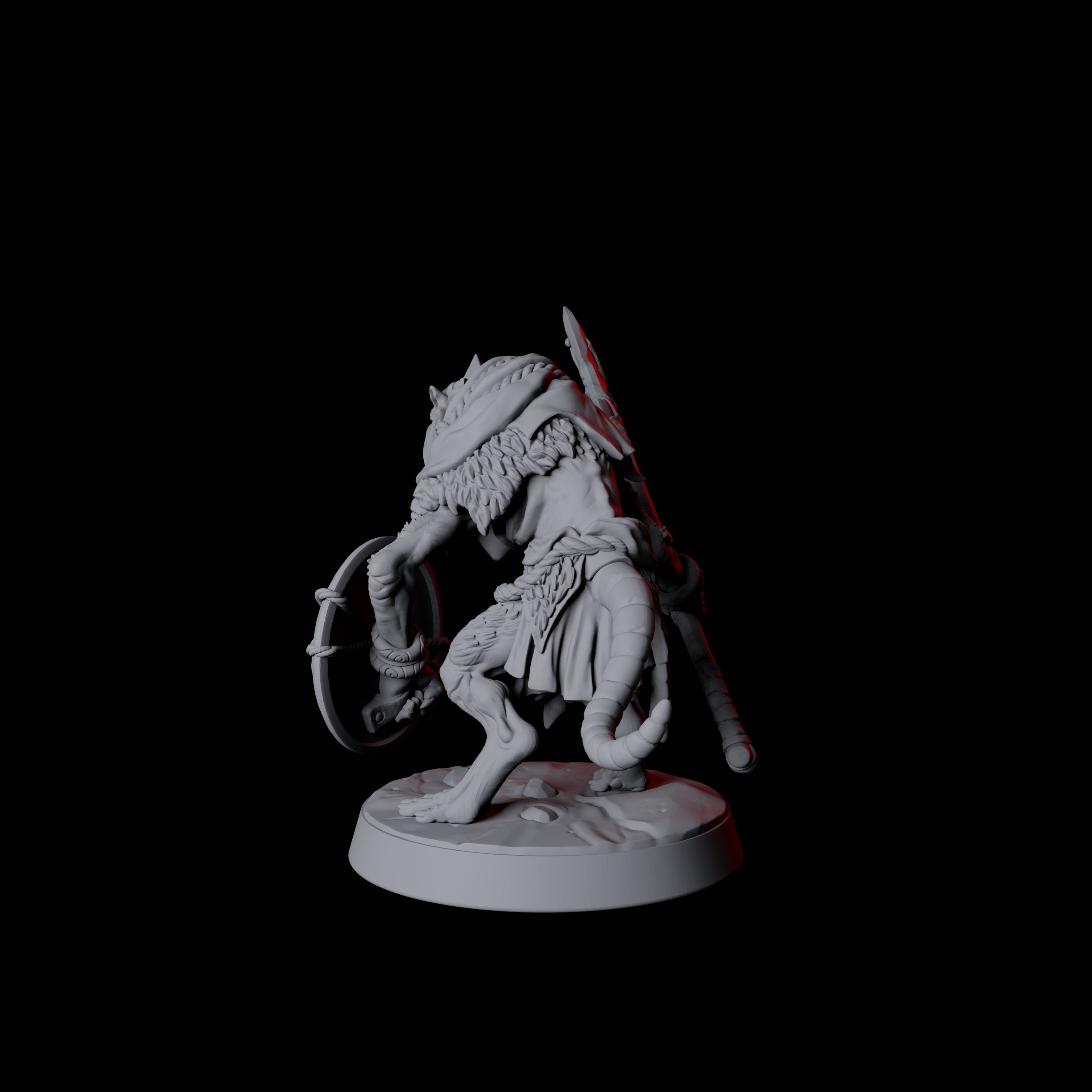 Cunning Ratfolk Soldier A Miniature for Dungeons and Dragons, Pathfinder or other TTRPGs