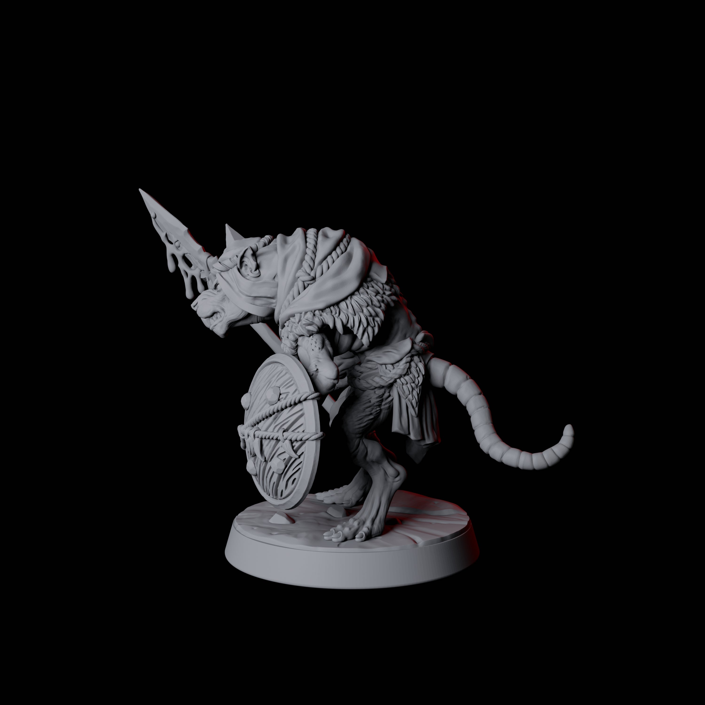 Cunning Ratfolk Soldier A Miniature for Dungeons and Dragons, Pathfinder or other TTRPGs