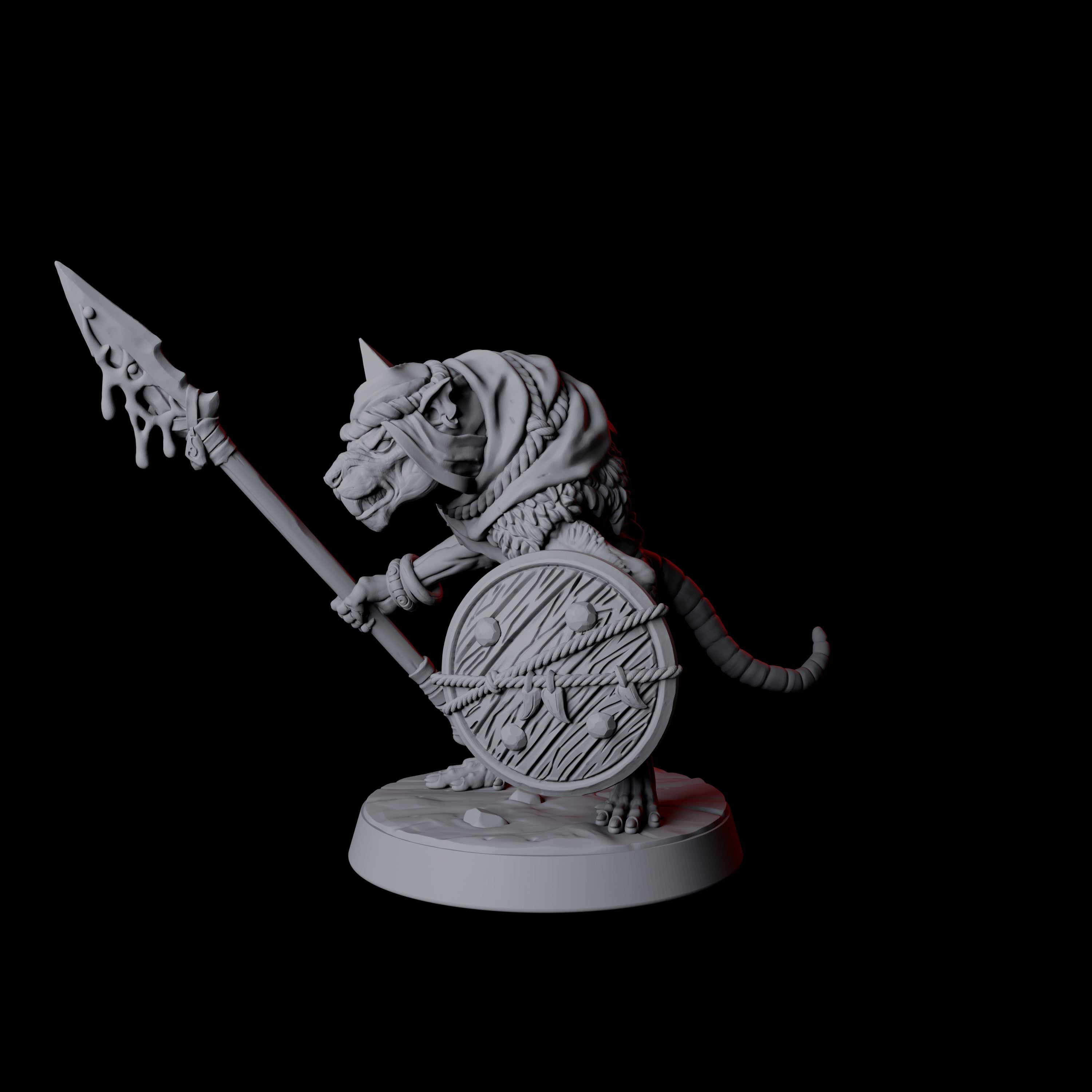 Cunning Ratfolk Soldier A Miniature for Dungeons and Dragons, Pathfinder or other TTRPGs