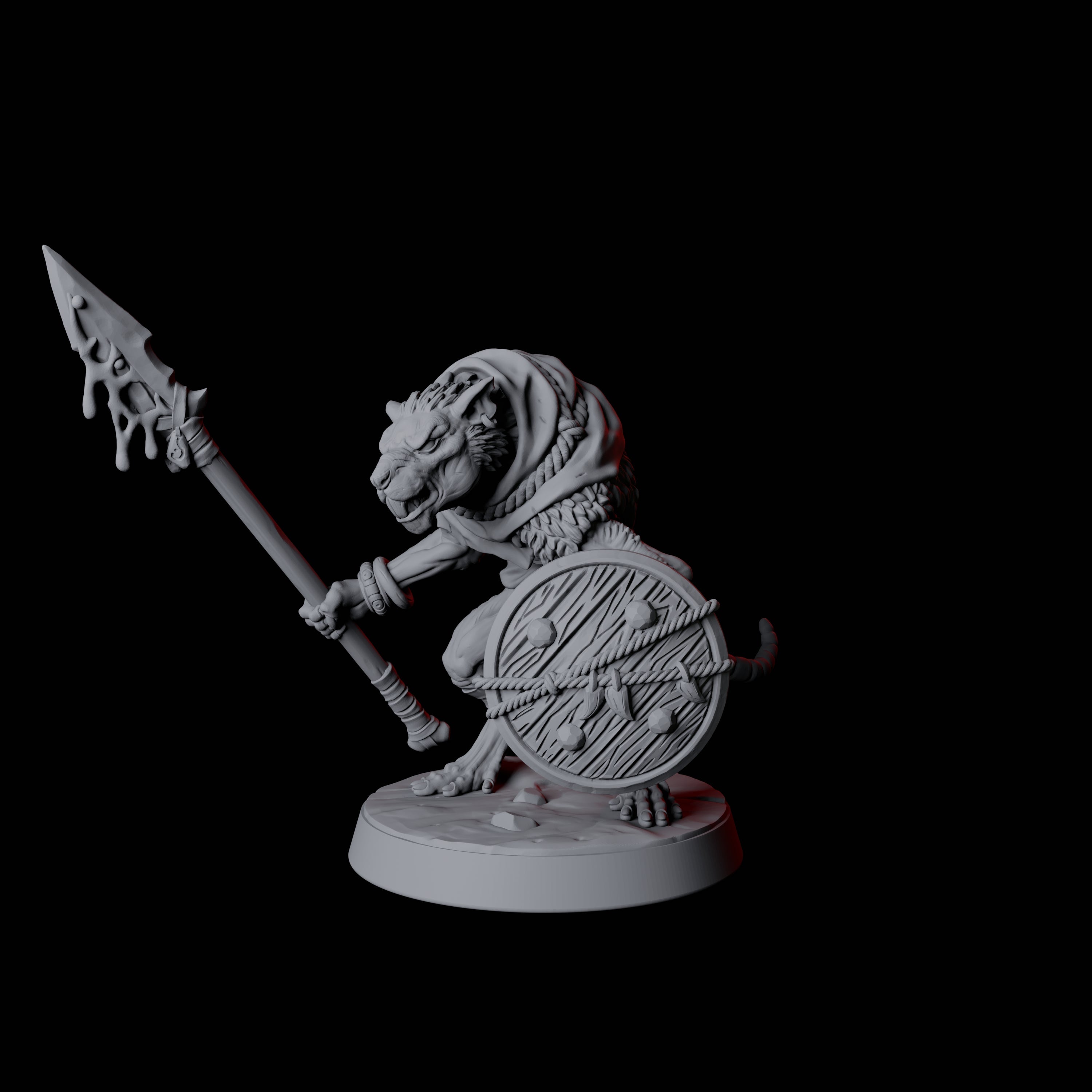 Cunning Ratfolk Soldier A Miniature for Dungeons and Dragons, Pathfinder or other TTRPGs