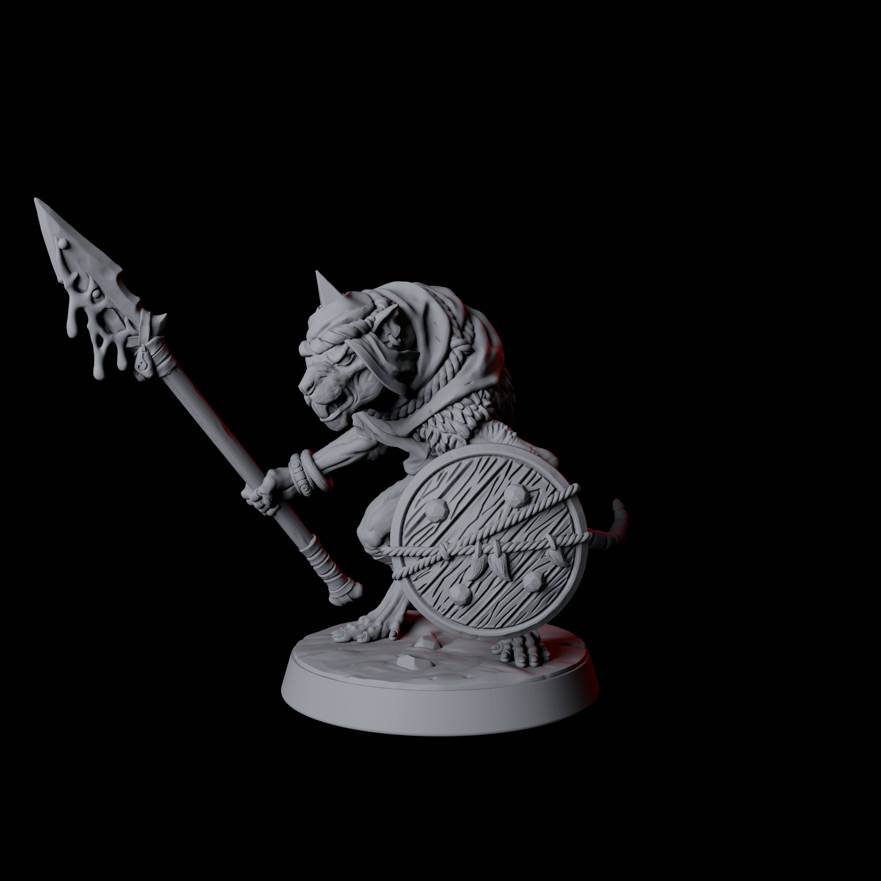 Cunning Ratfolk Soldier A Miniature for Dungeons and Dragons, Pathfinder or other TTRPGs